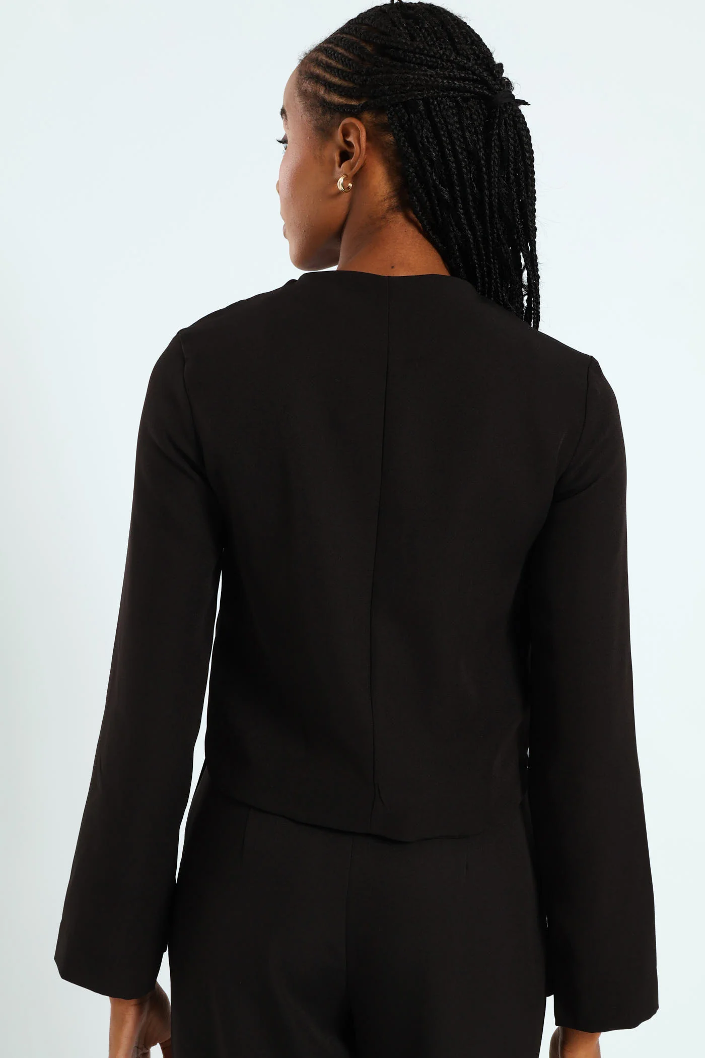 Classic Boxy Jacket - Black - Image 4