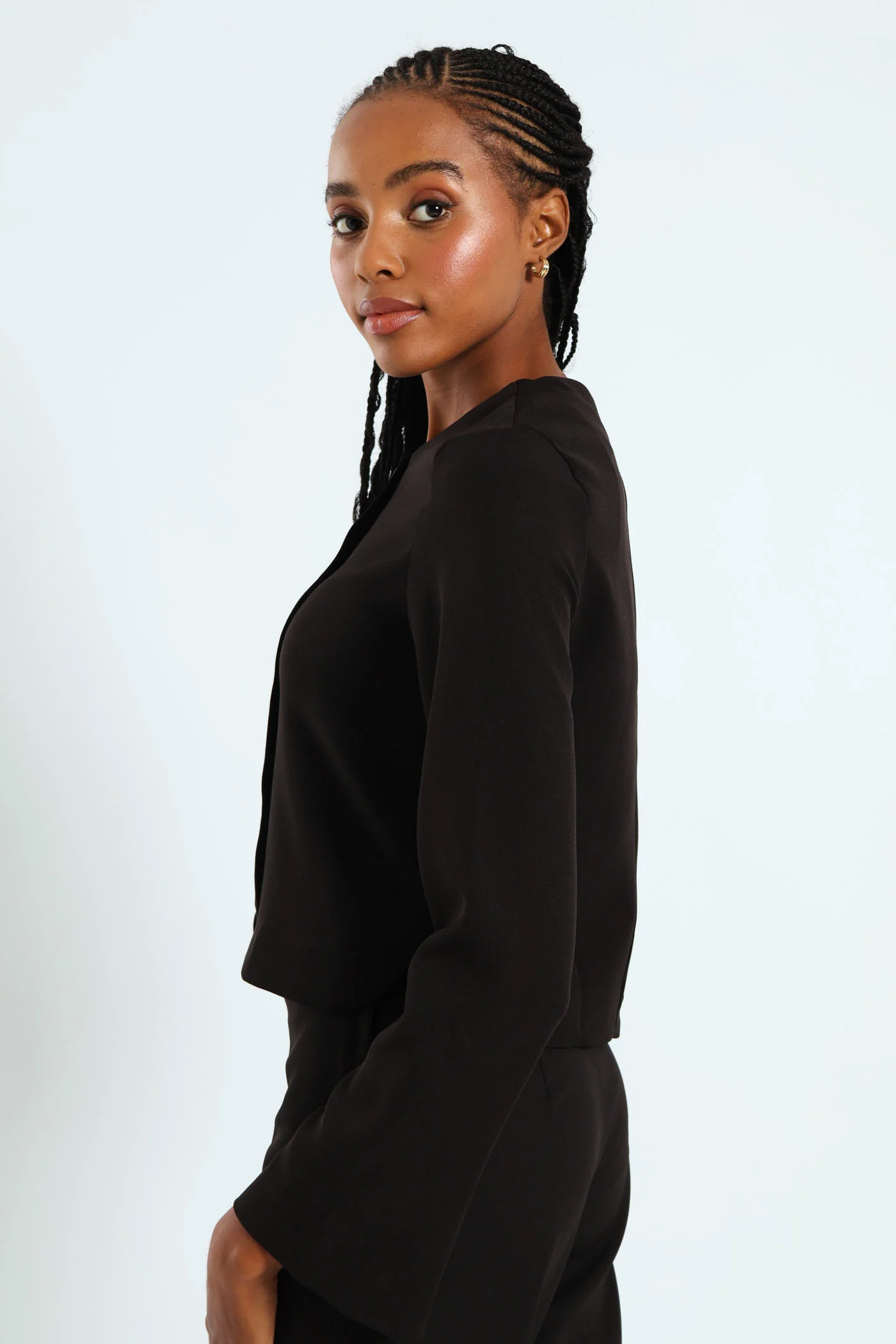 Classic Boxy Jacket - Black - Image 5