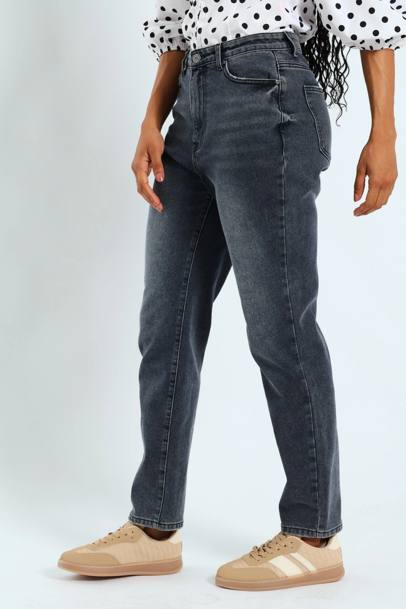 Classic Slim Leg Jean - Blue/Black - Image 3