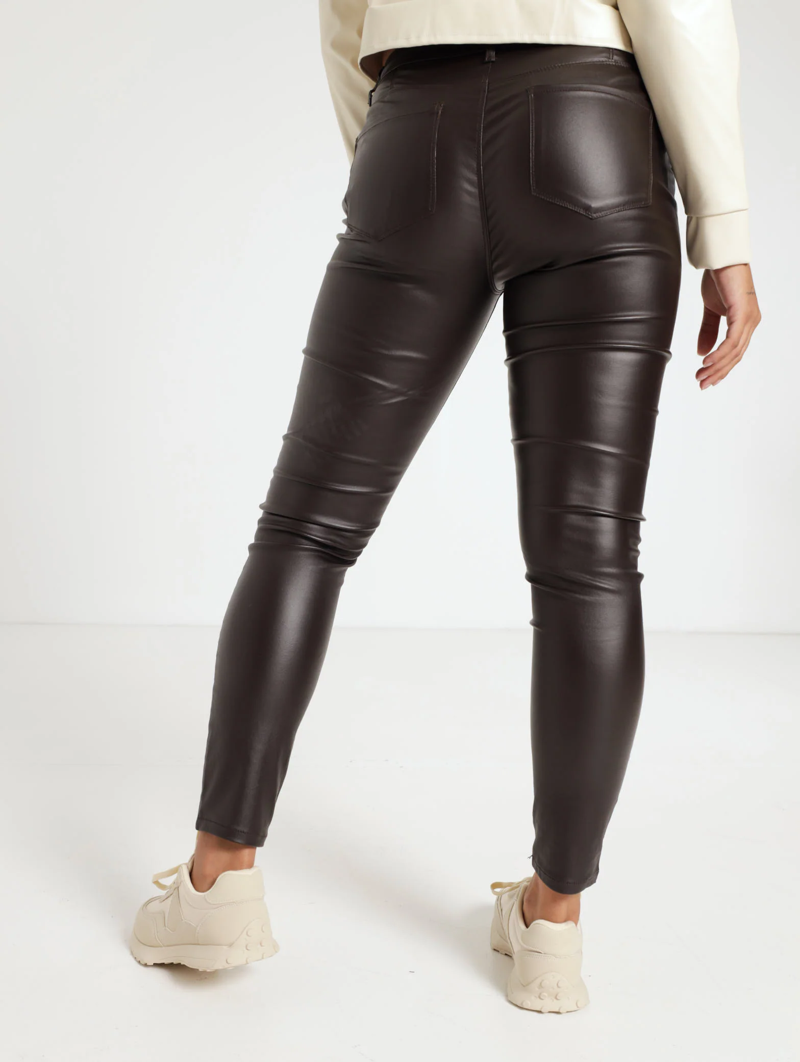 Button Fly & Pocket Coated Skinny Jean - Image 3