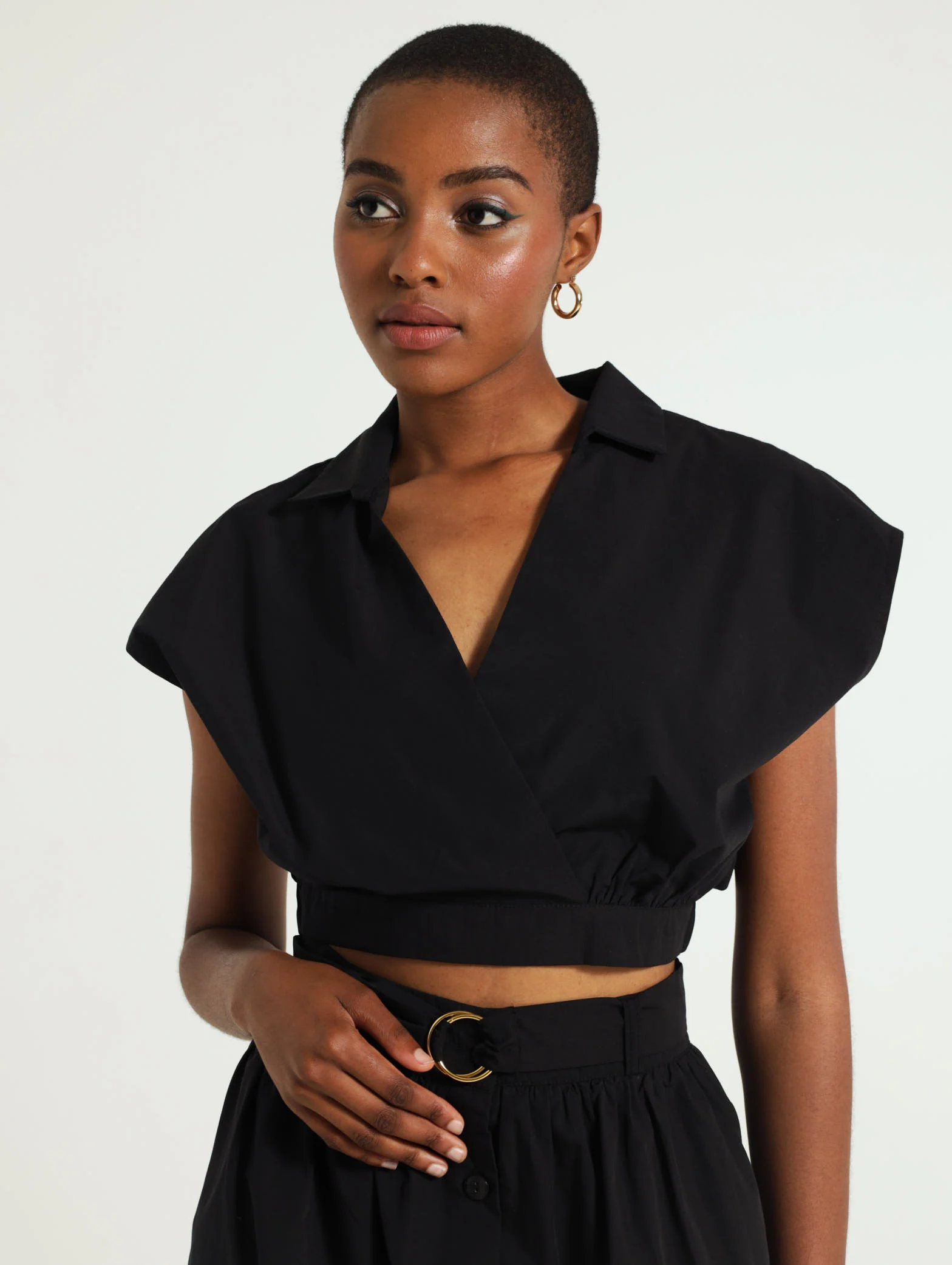 Collar Poplin Top