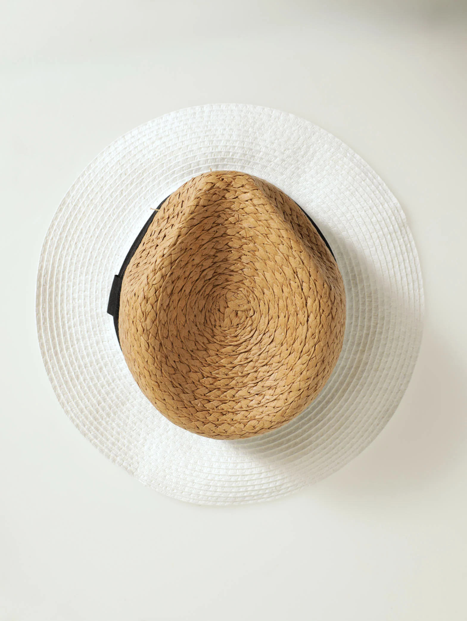 Colourblock Fedora Straw Hat - Image 3