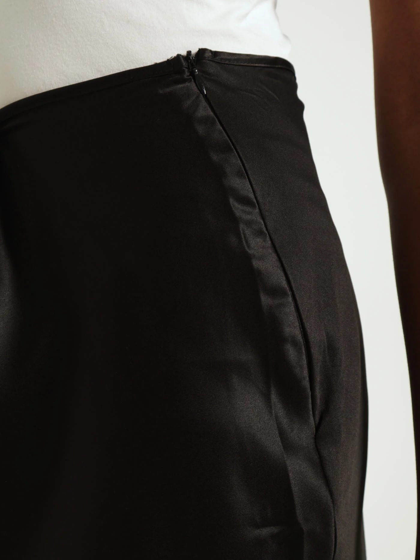 Combo Satin & Chiffon Slip Skirt - Image 4