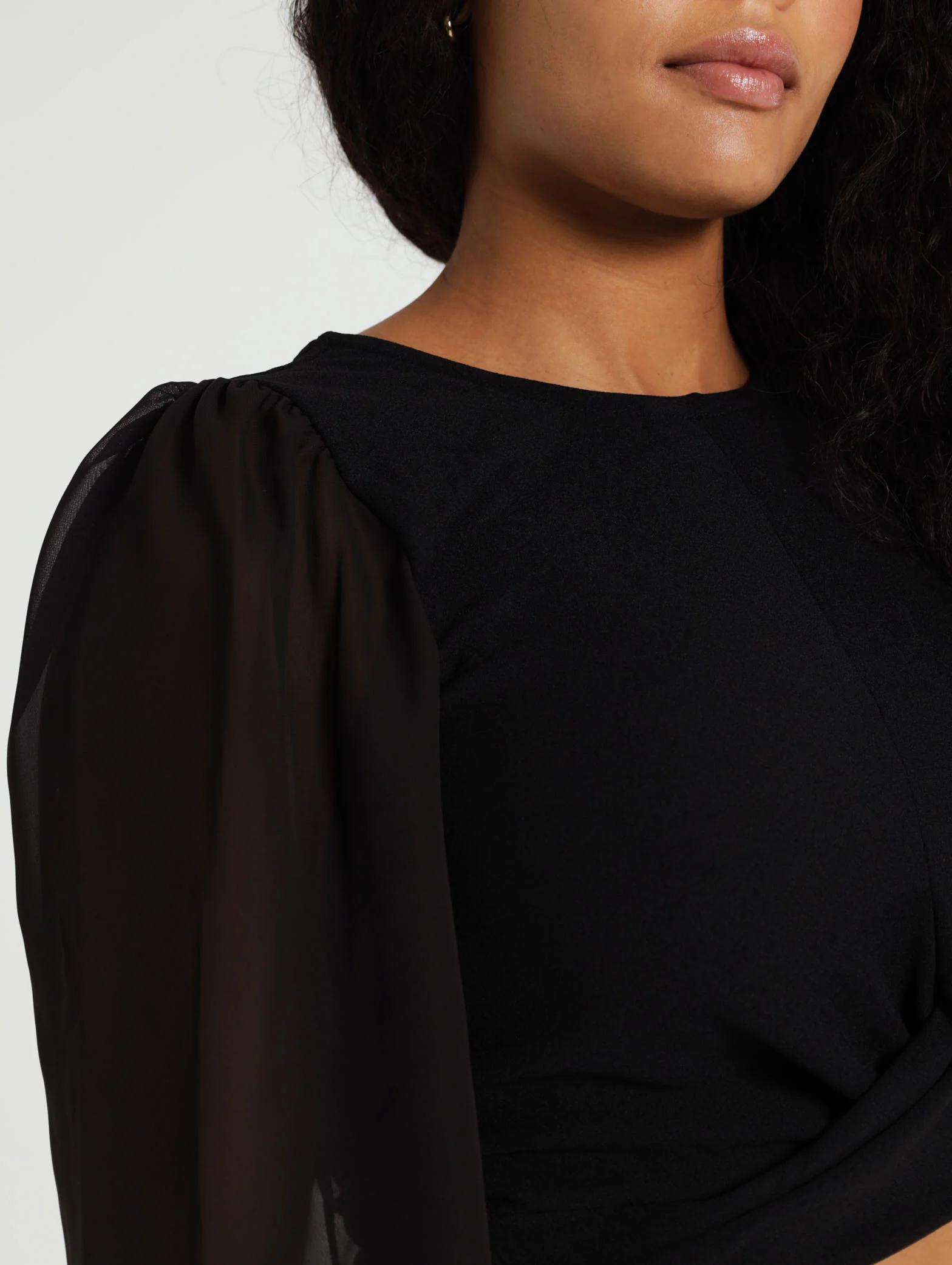 Combo Twist Front Fancy Chiffon Top - Image 5