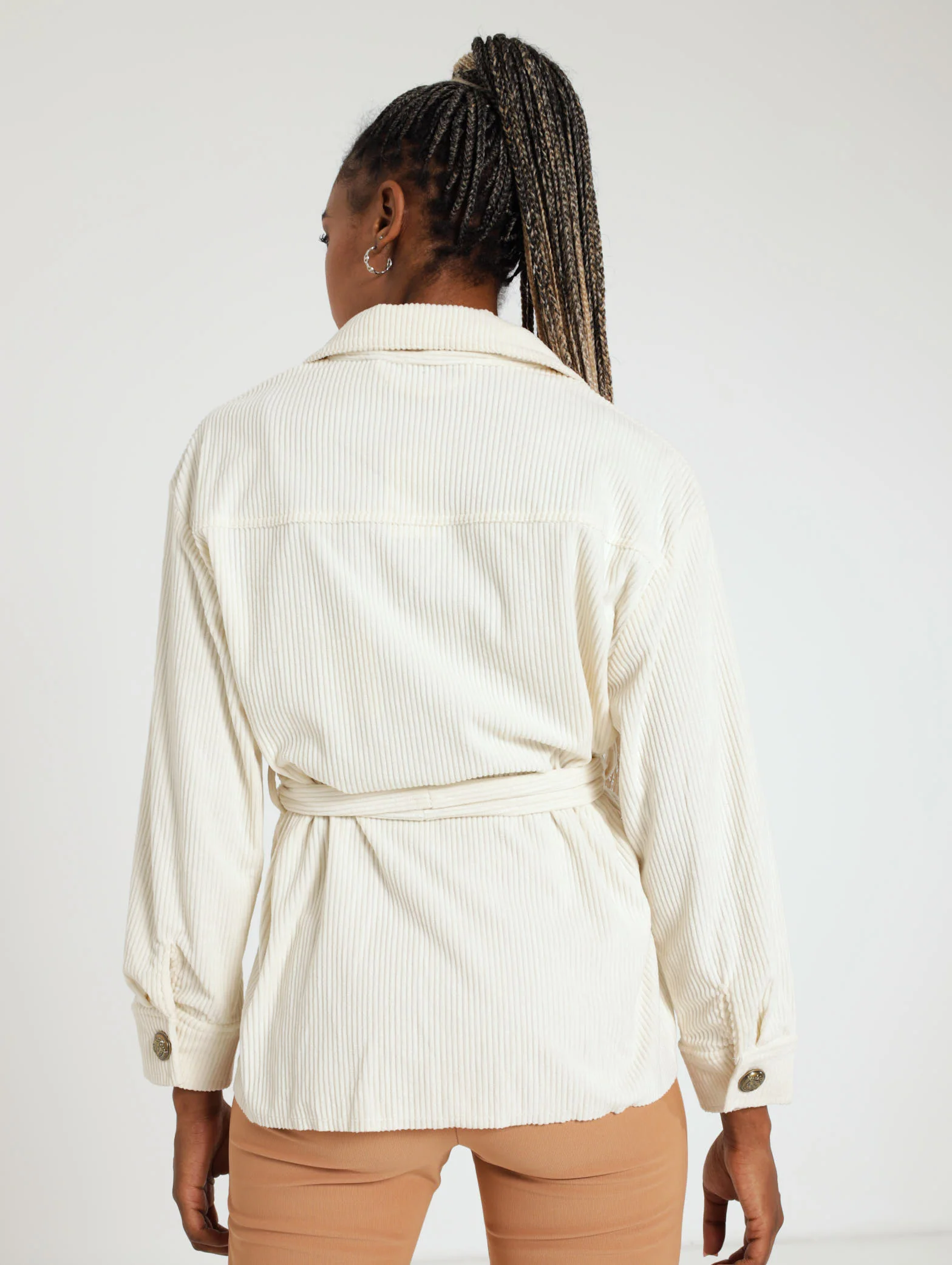 Cord Belted Shacket - Image 3