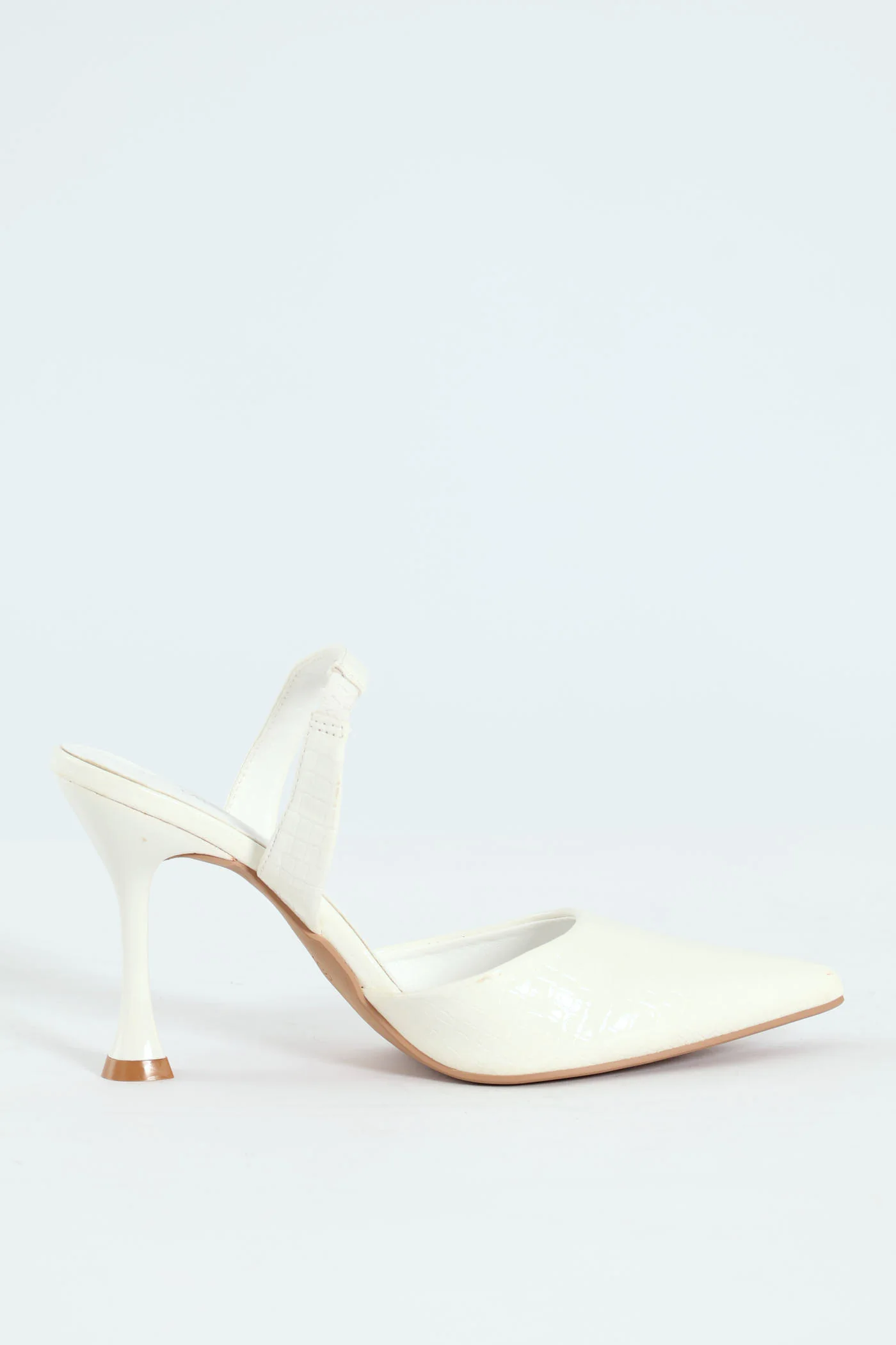 Core Hi Slingback Pointy Court Heel - White