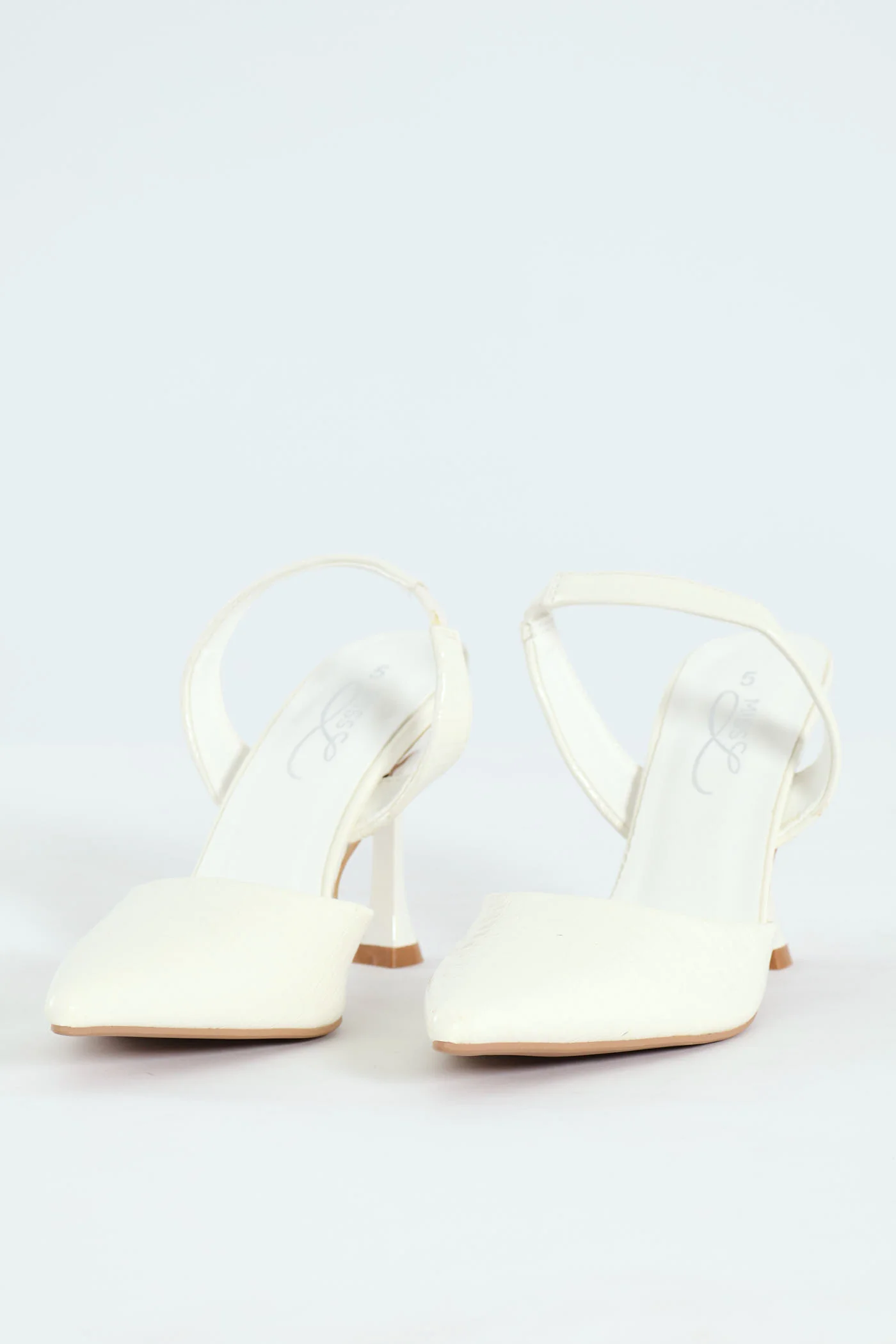 Core Hi Slingback Pointy Court Heel - White - Image 2