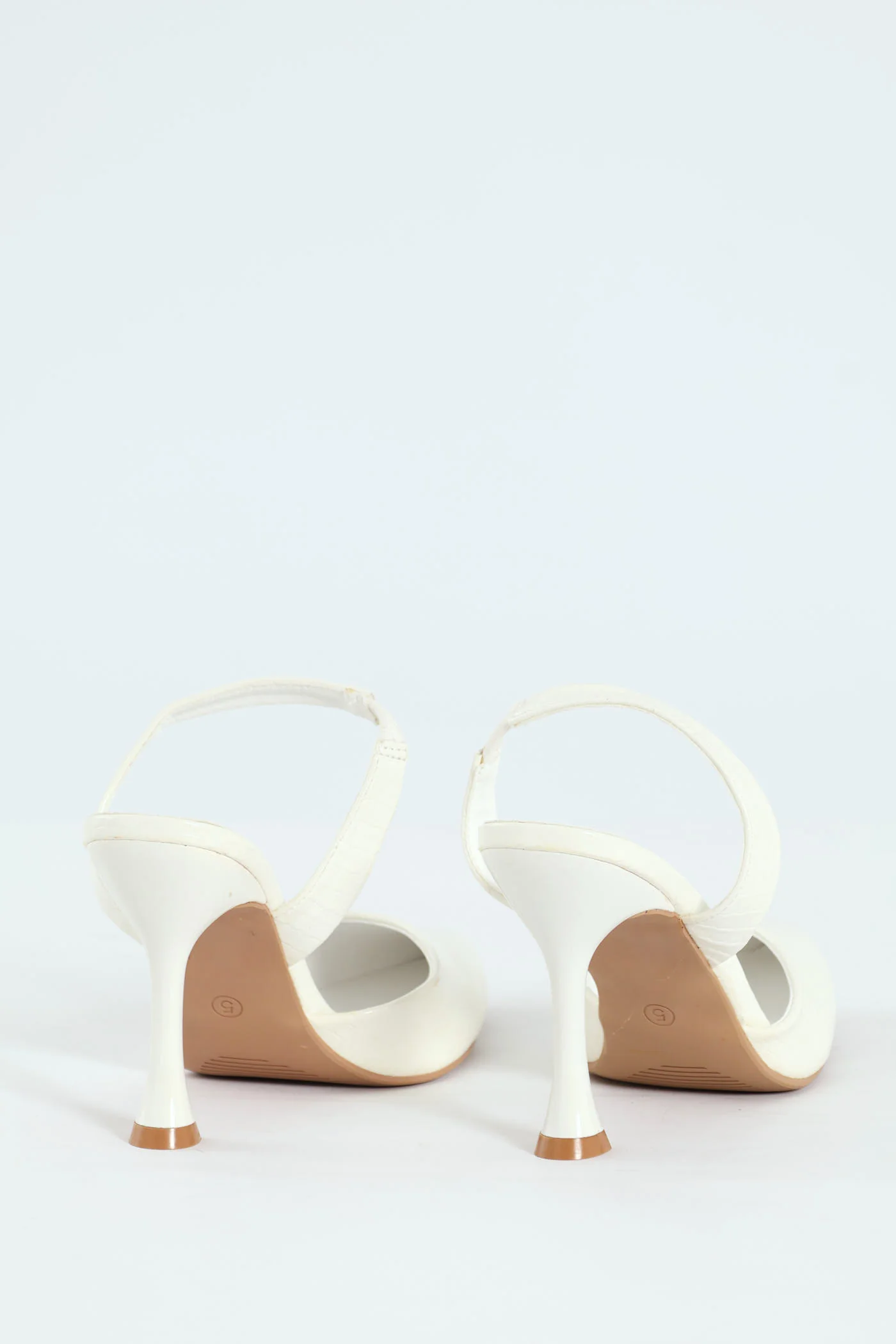 Core Hi Slingback Pointy Court Heel - White - Image 6