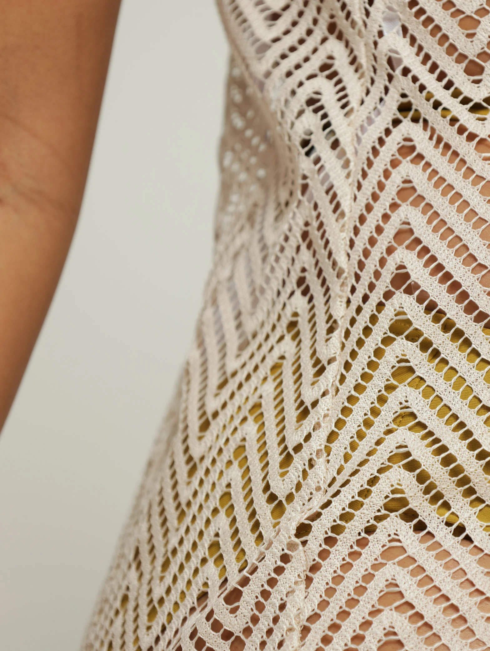 Coverup Halter Dress - Beige - Image 4