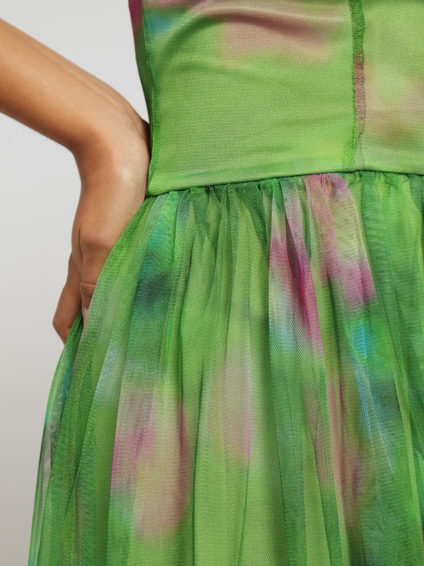 Cowl Neck Strappy Midi Prom Dress - Image 4