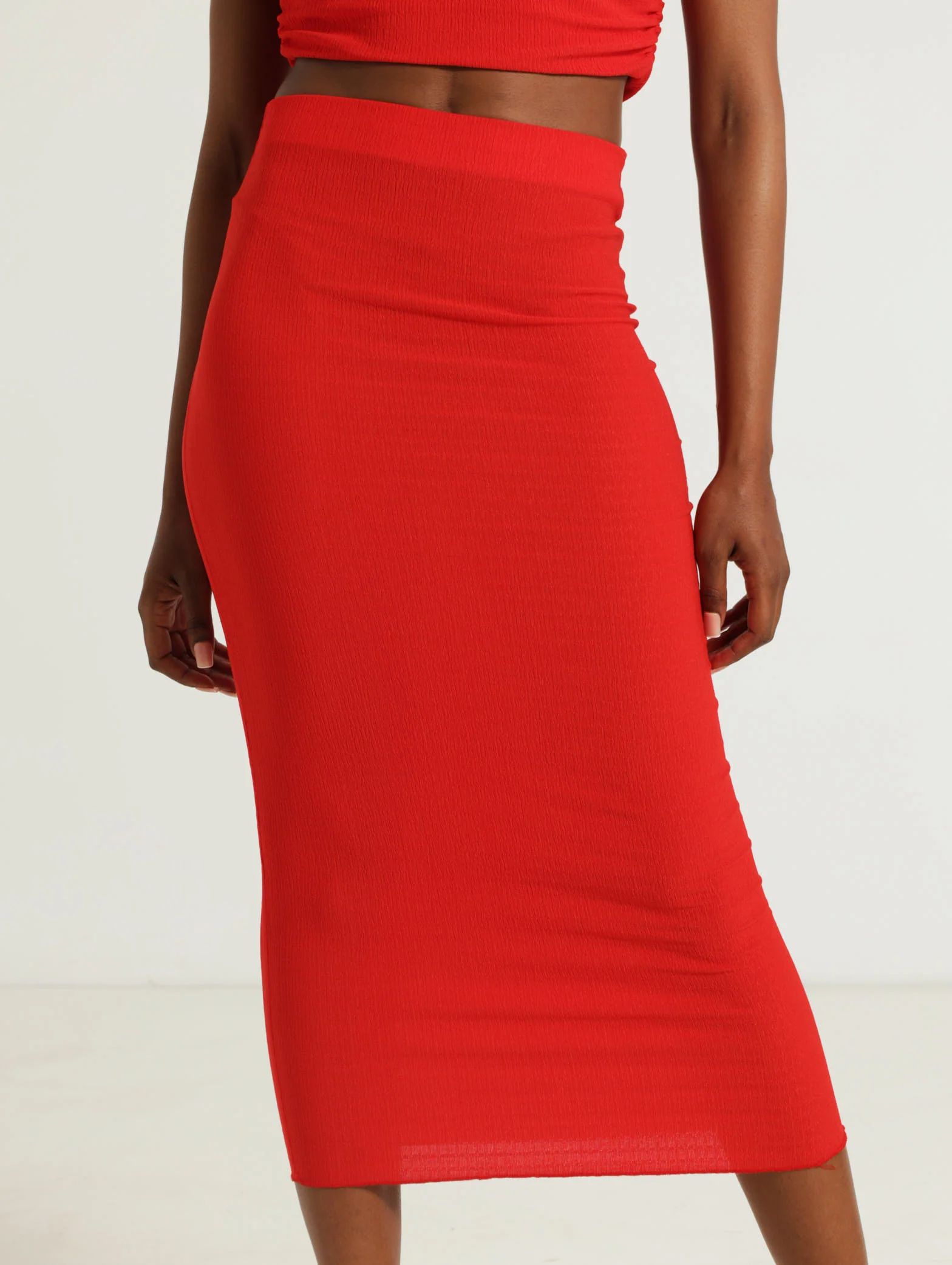 Crinkle Knit Skirt