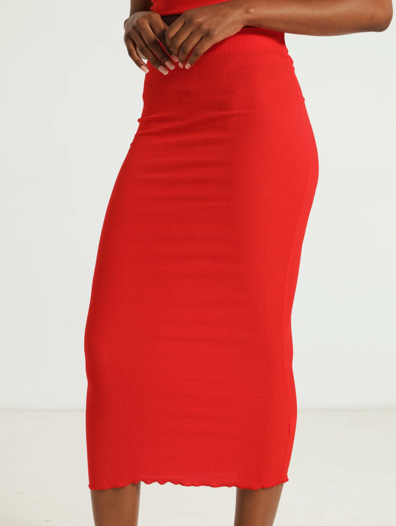 Crinkle Knit Skirt - Image 2