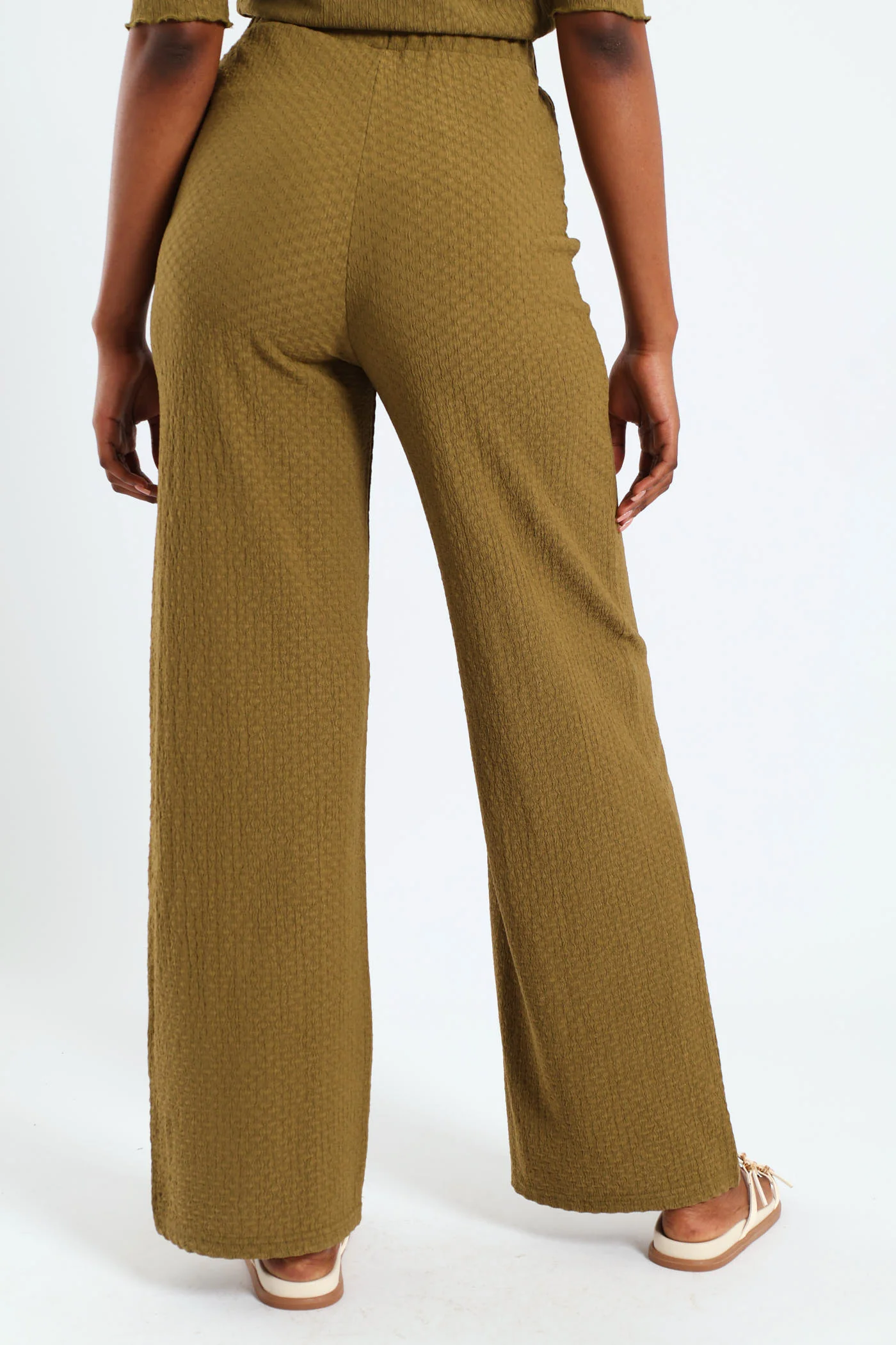 Crinkle Knit Wideleg - Fatigue - Image 6