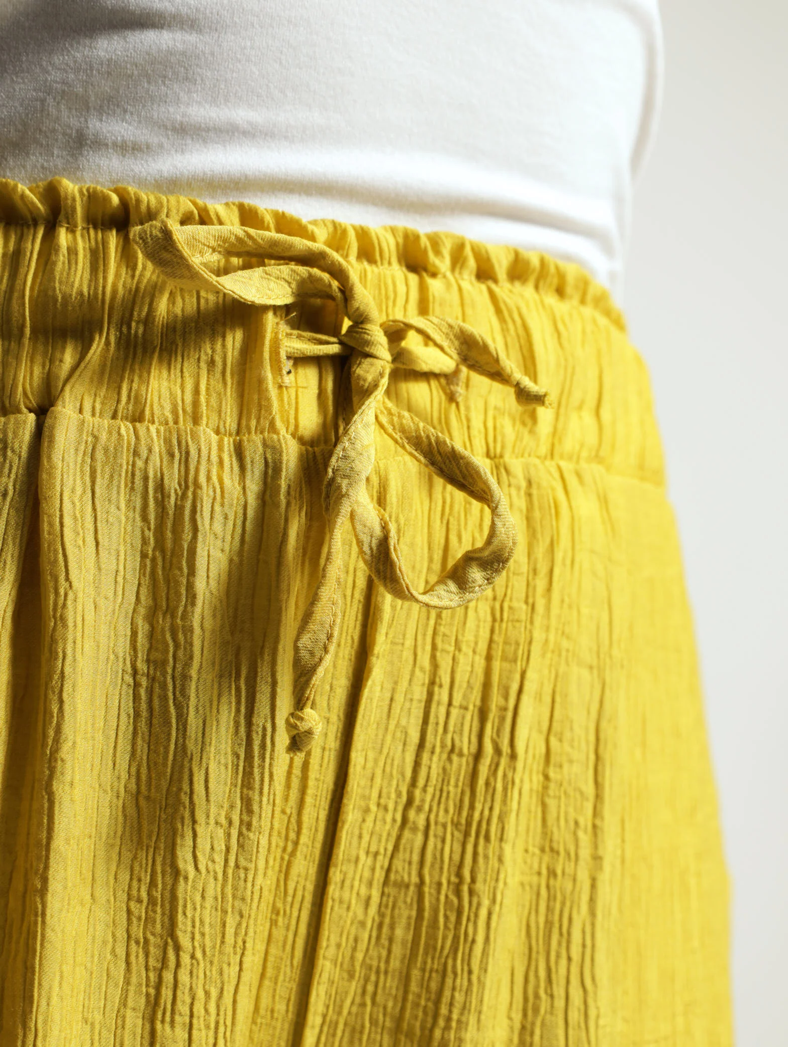 Crinkle Plain Wideleg Pants - Image 4