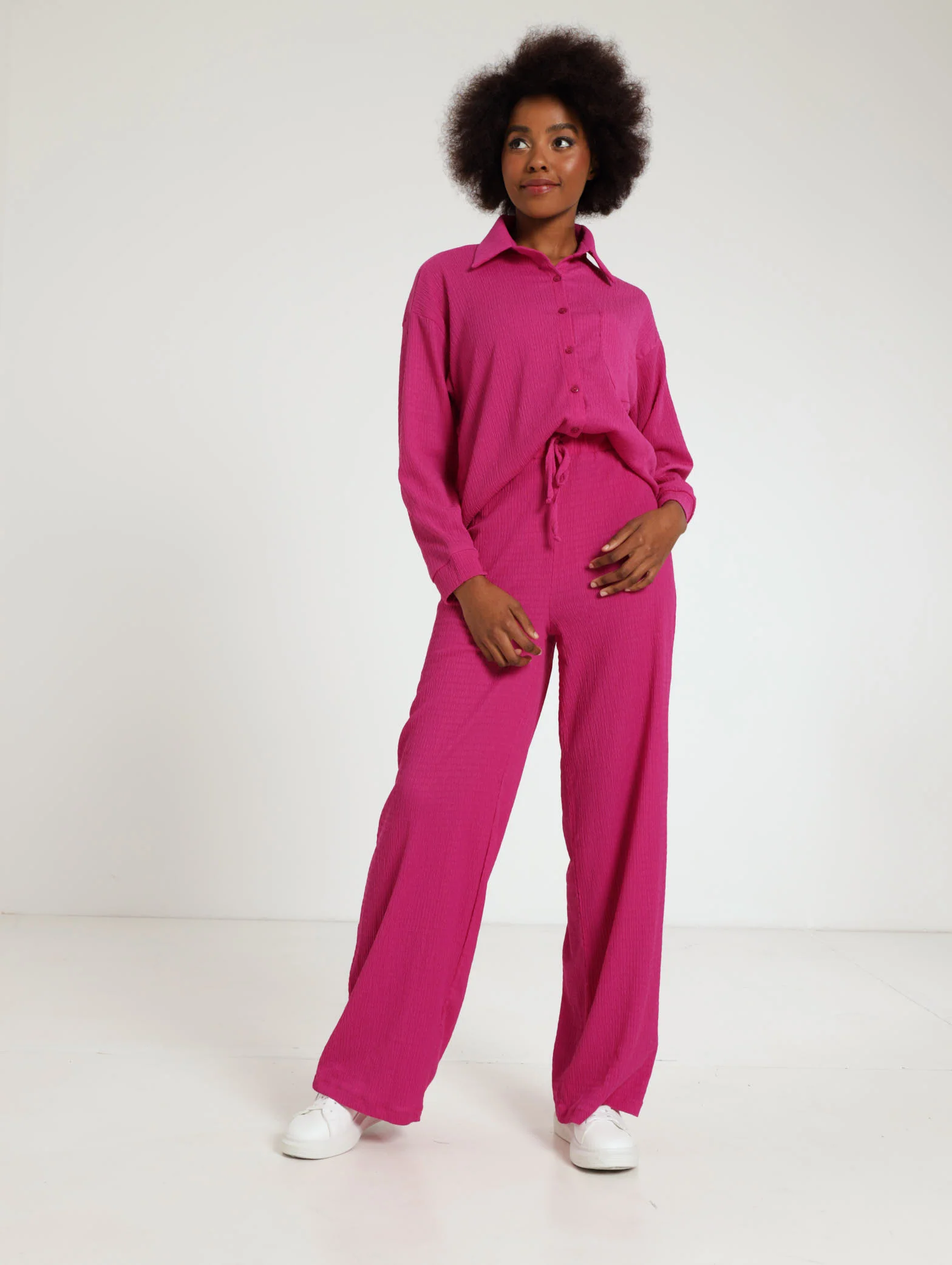 Crinkle Wideleg Pants - Image 2