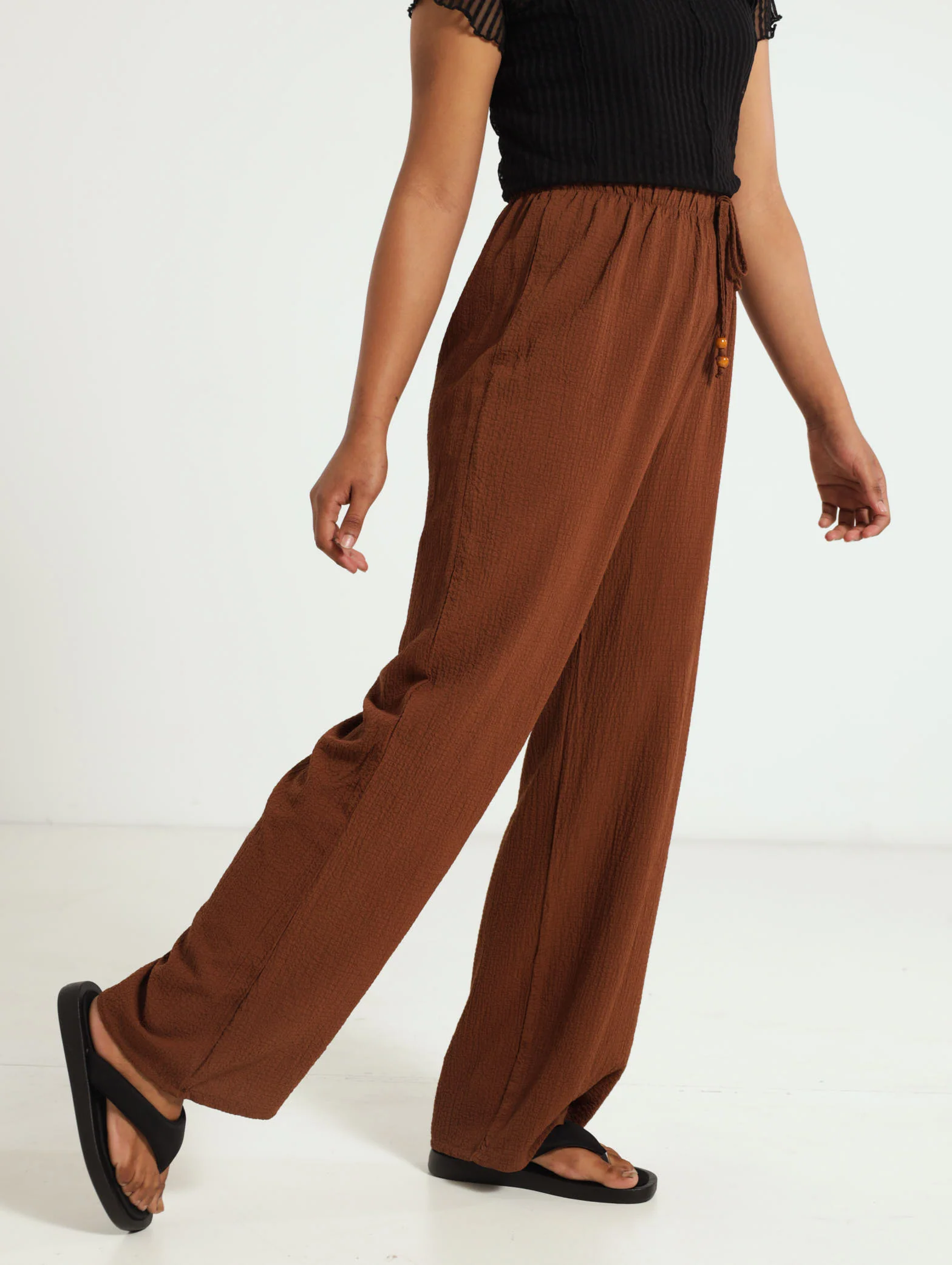 Crinkle Wideleg Pants - Image 2