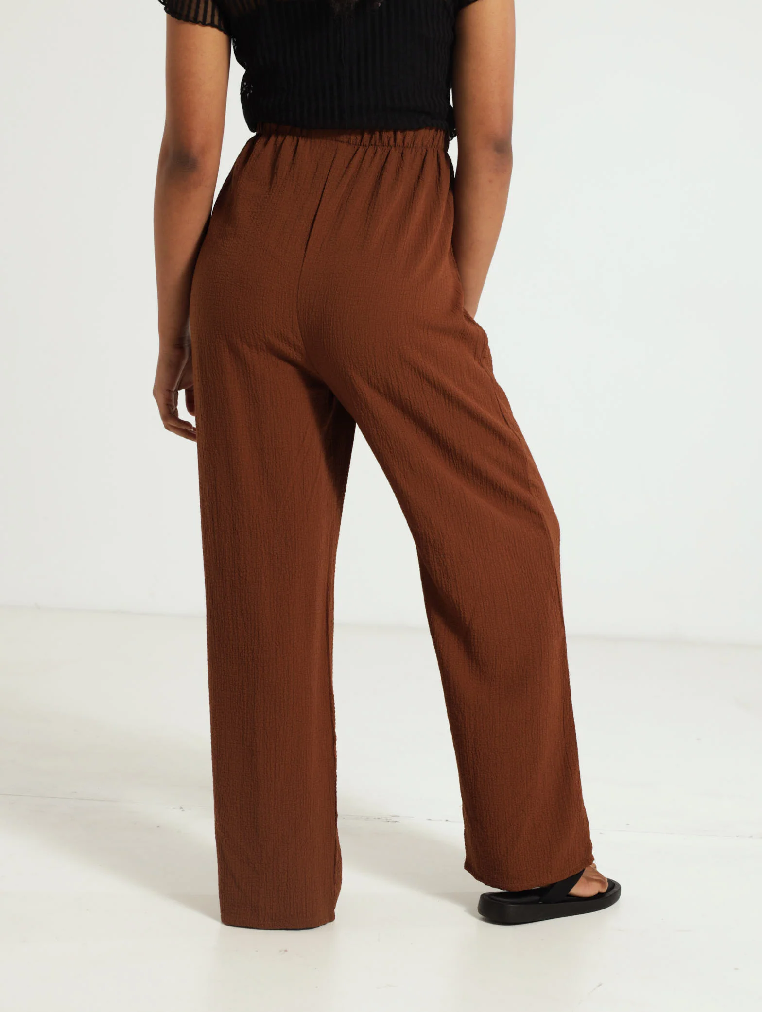 Crinkle Wideleg Pants - Image 3