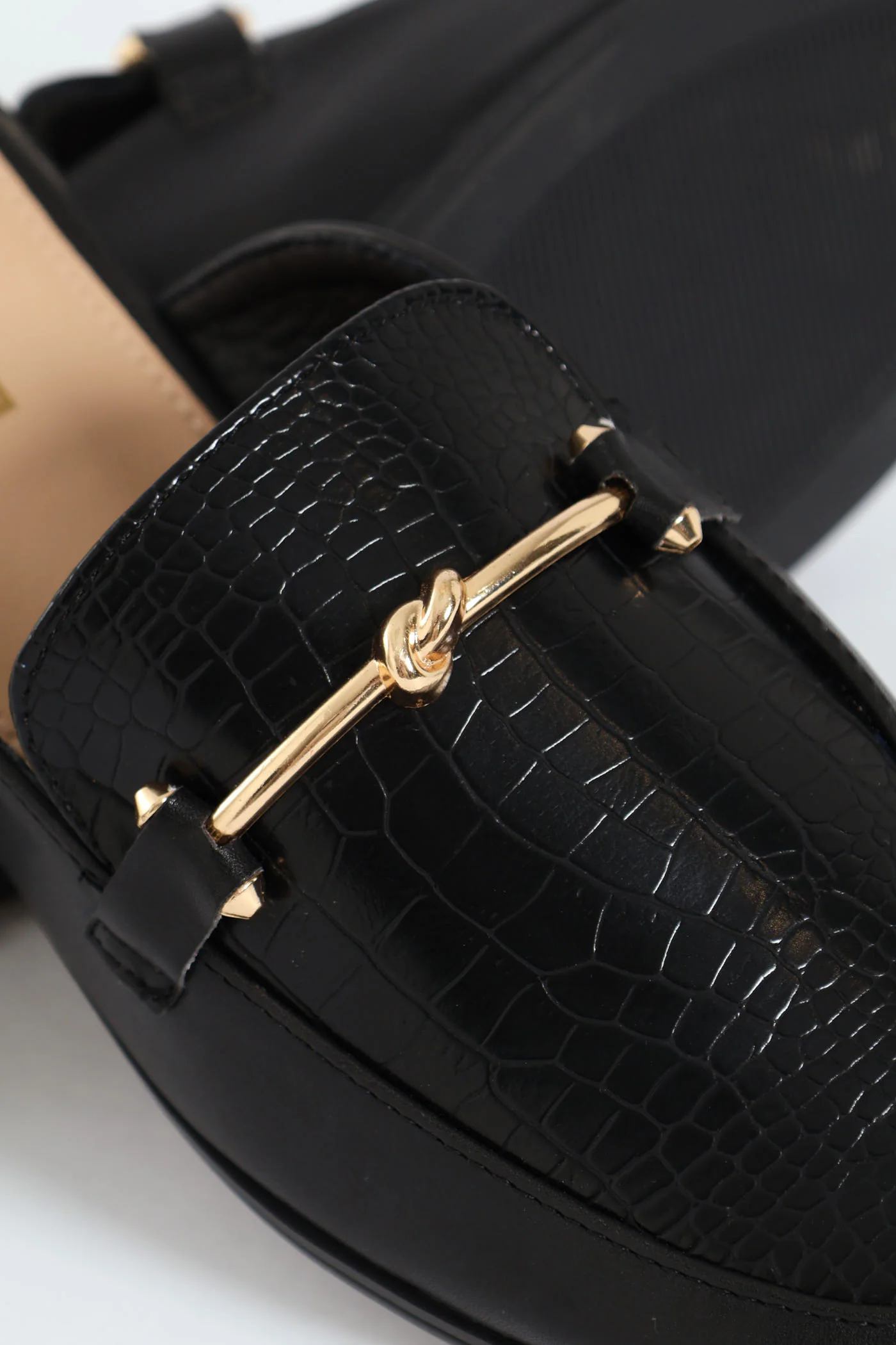 Croc Apron Push In Loafer- Black - Image 6