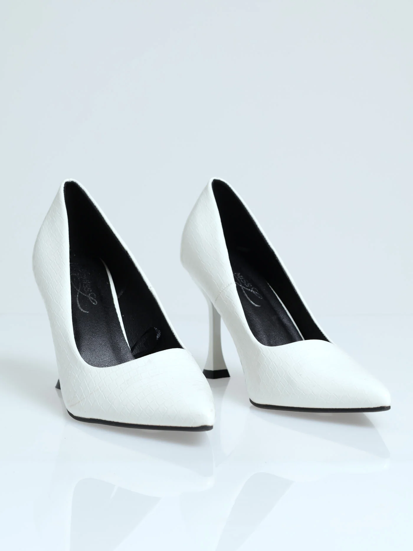 Croc Patent Hi Shaped Stiletto