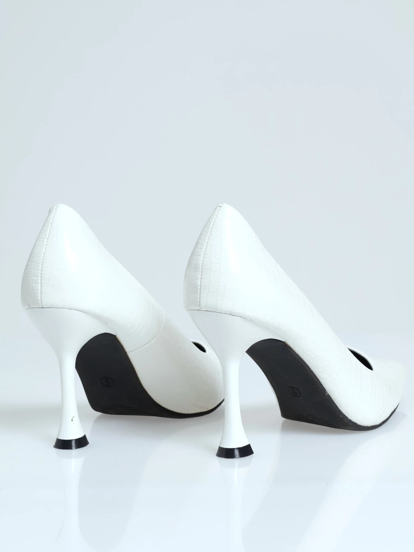 Croc Patent Hi Shaped Stiletto - Image 4