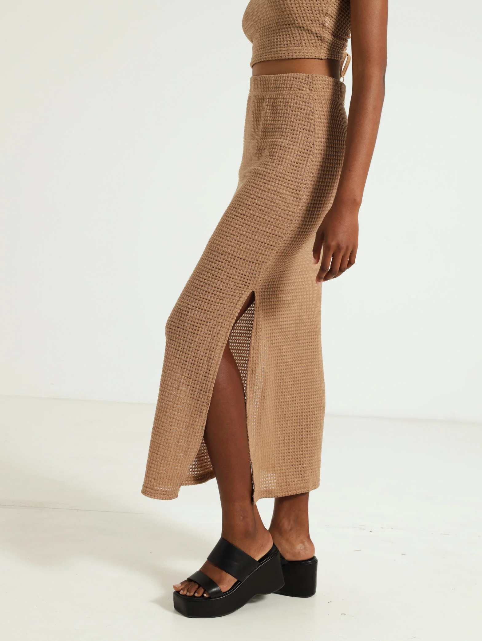 Crochet Look Midi Skirt - Image 3