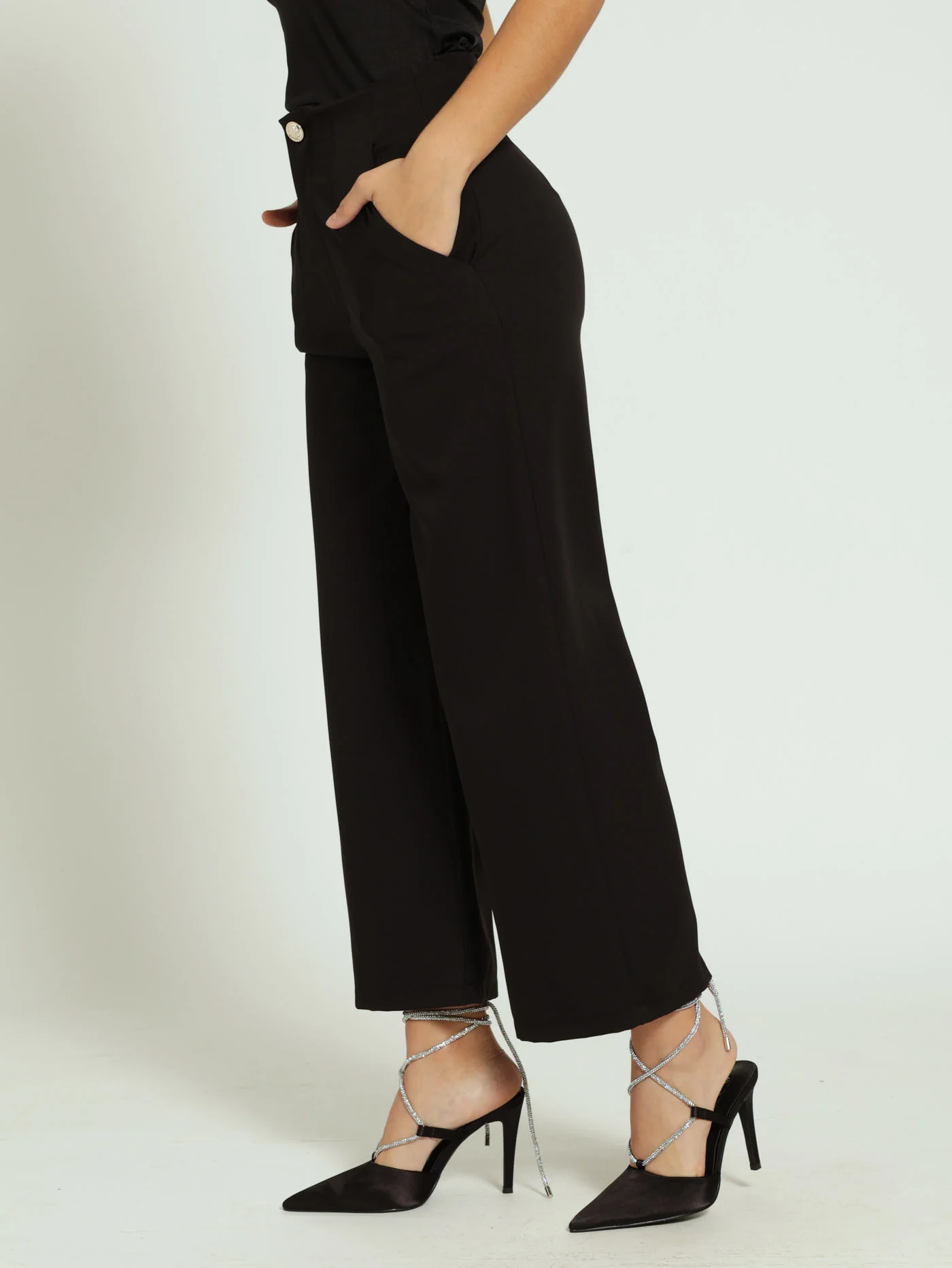 Culotte Pants - Jet Black - Image 3