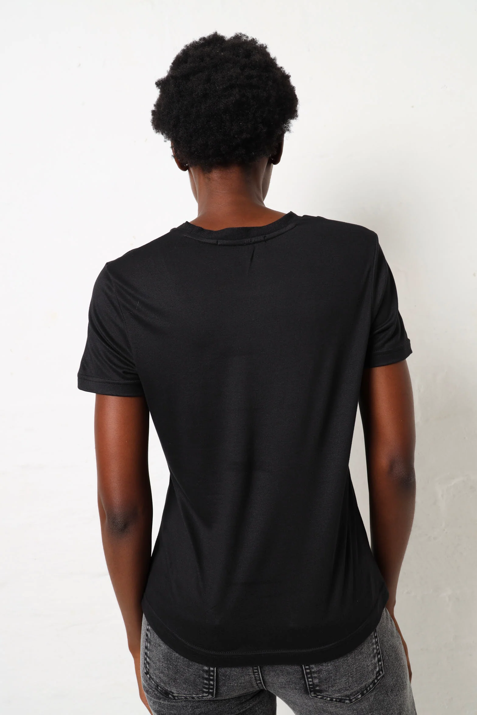 Curly Lady Screen Tee - Black - Image 3