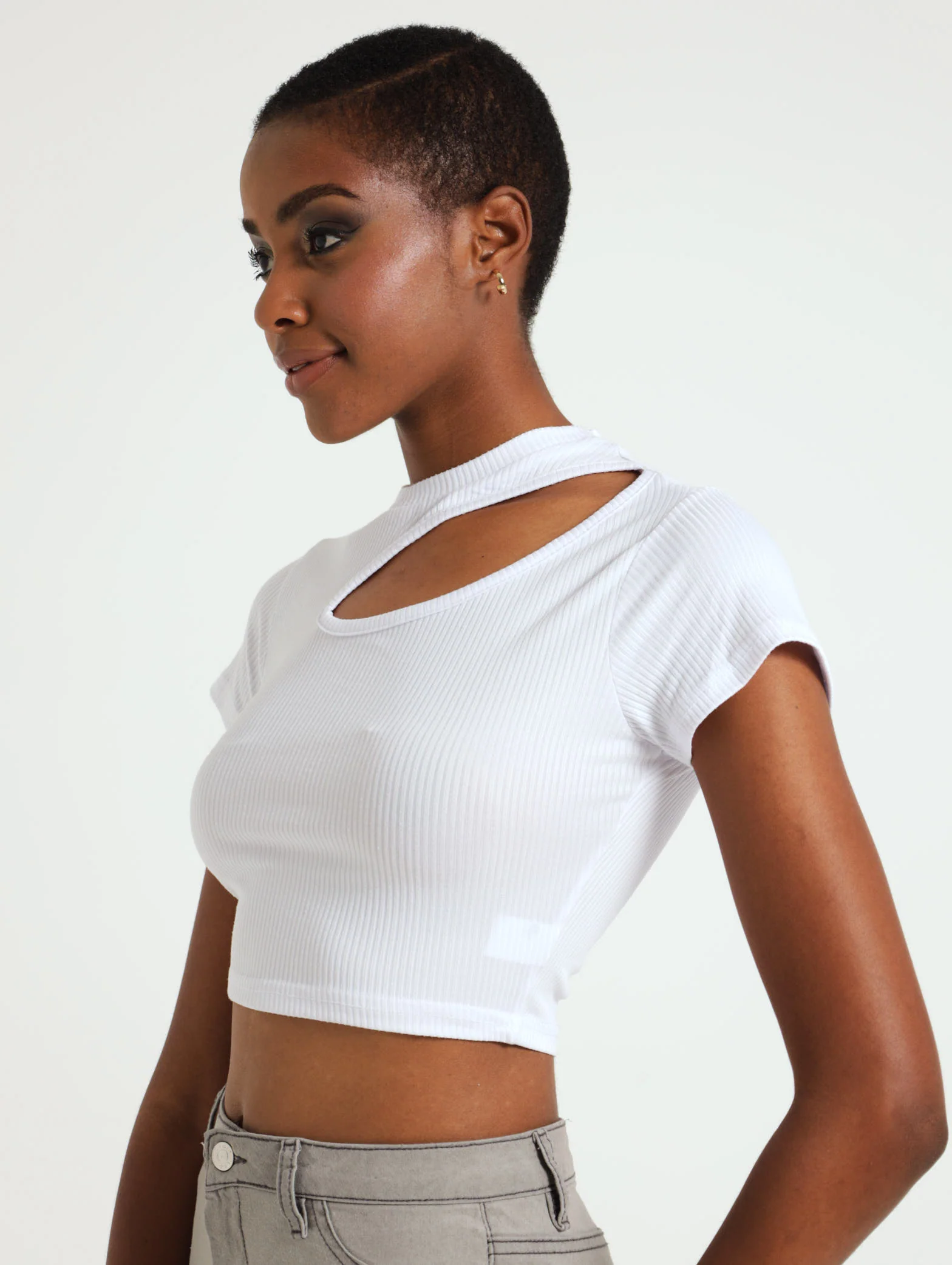 Cutout Detail Tee - Image 2