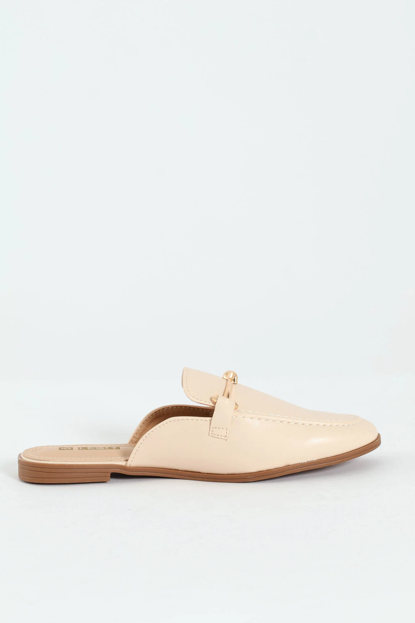 Dainty Knot Trim Push In Loafer - Off White - Image 4