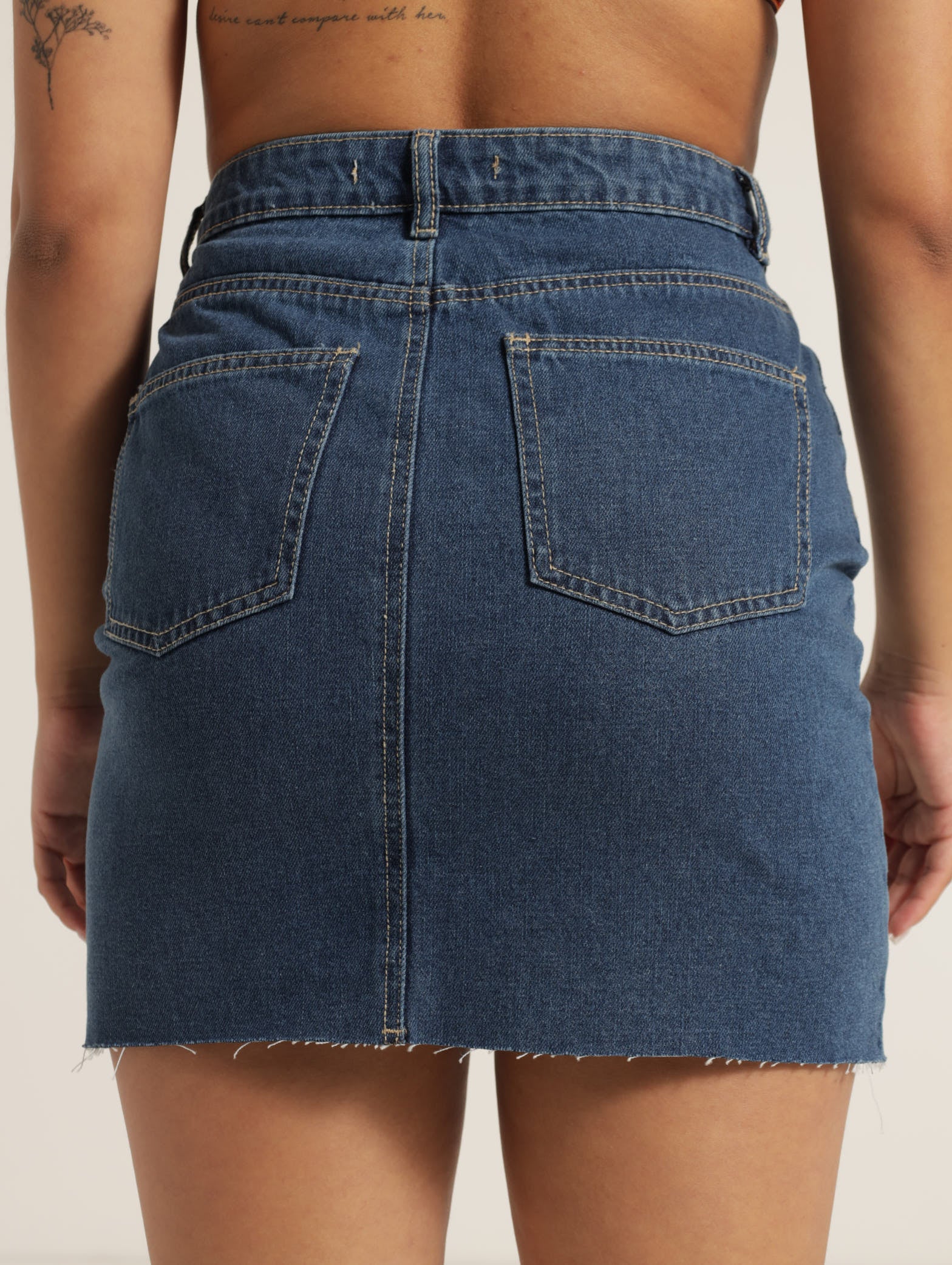 Denim Mini Skirt - Image 3