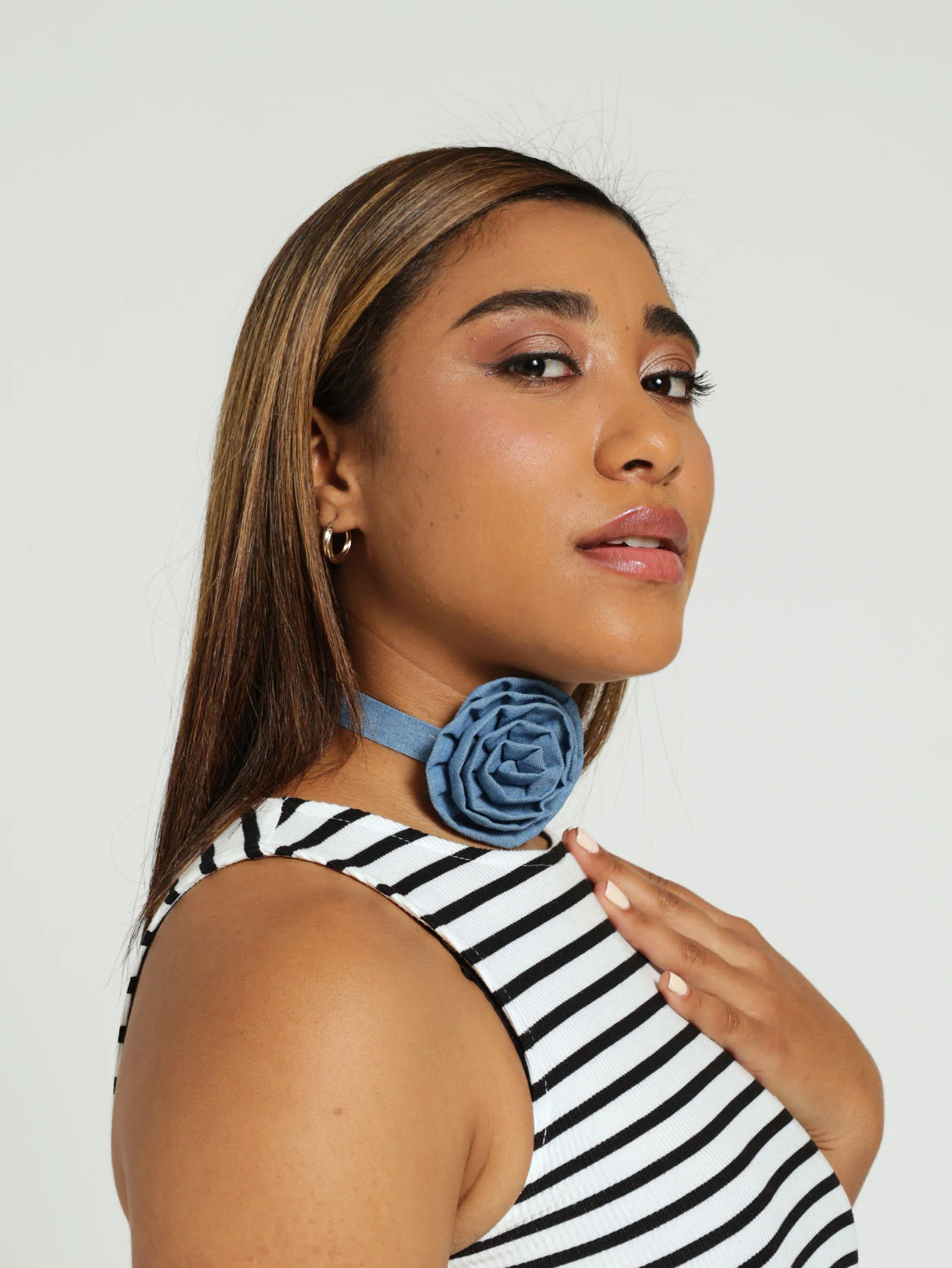 Denim Rose Corsage