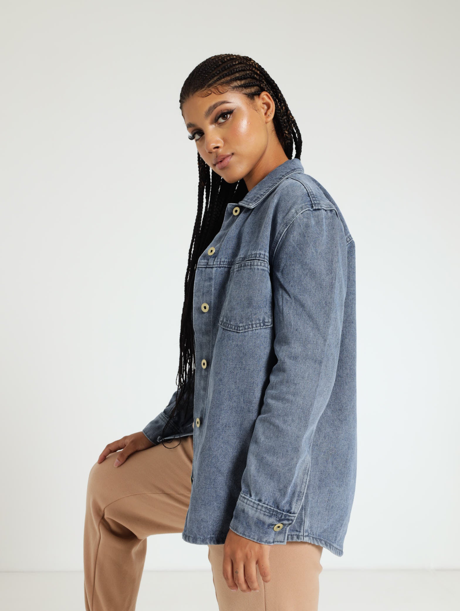 Denim Shacket - Image 2