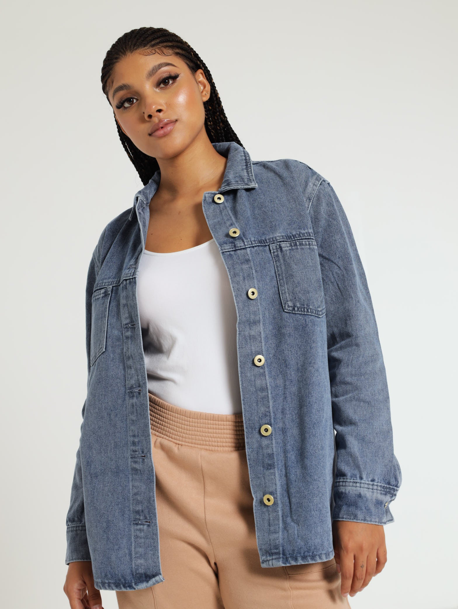 Denim Shacket - Image 3