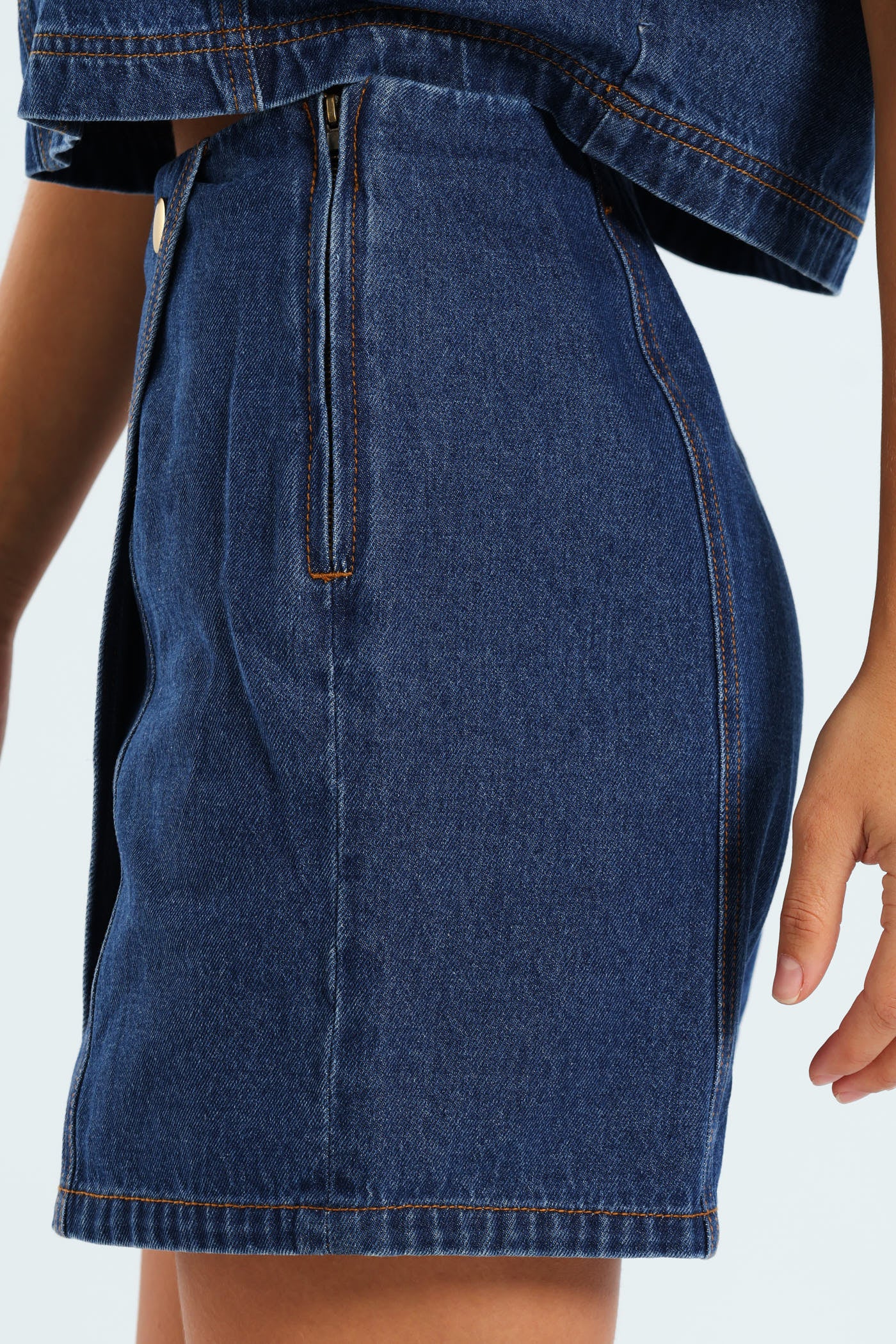 Denim Skort - Ink - Image 5
