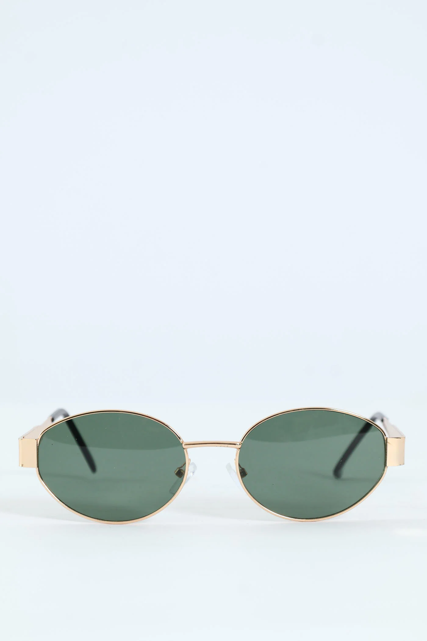 Designer Temple Metal Sunglasses - Brown