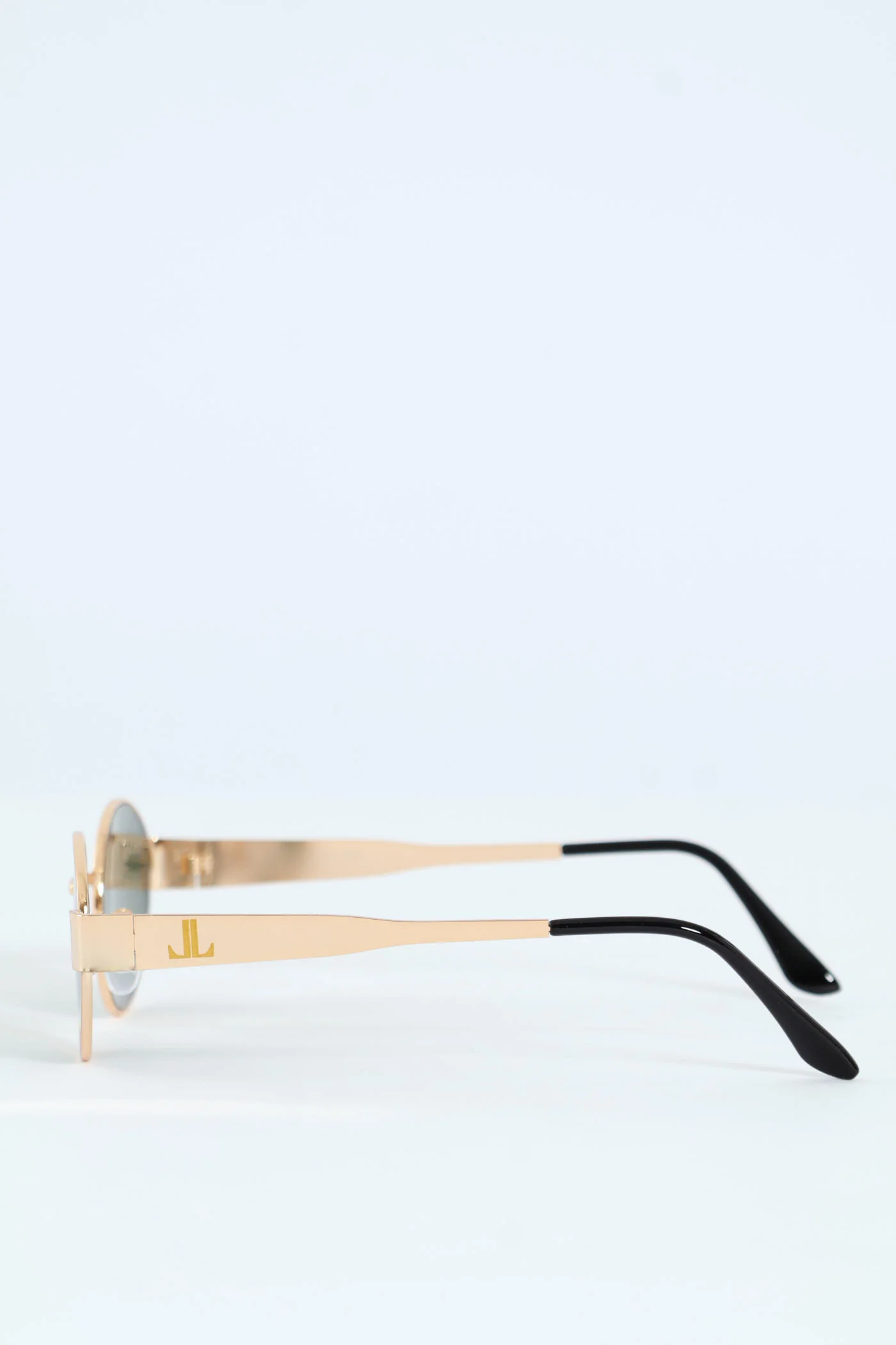 Designer Temple Metal Sunglasses - Brown - Image 2