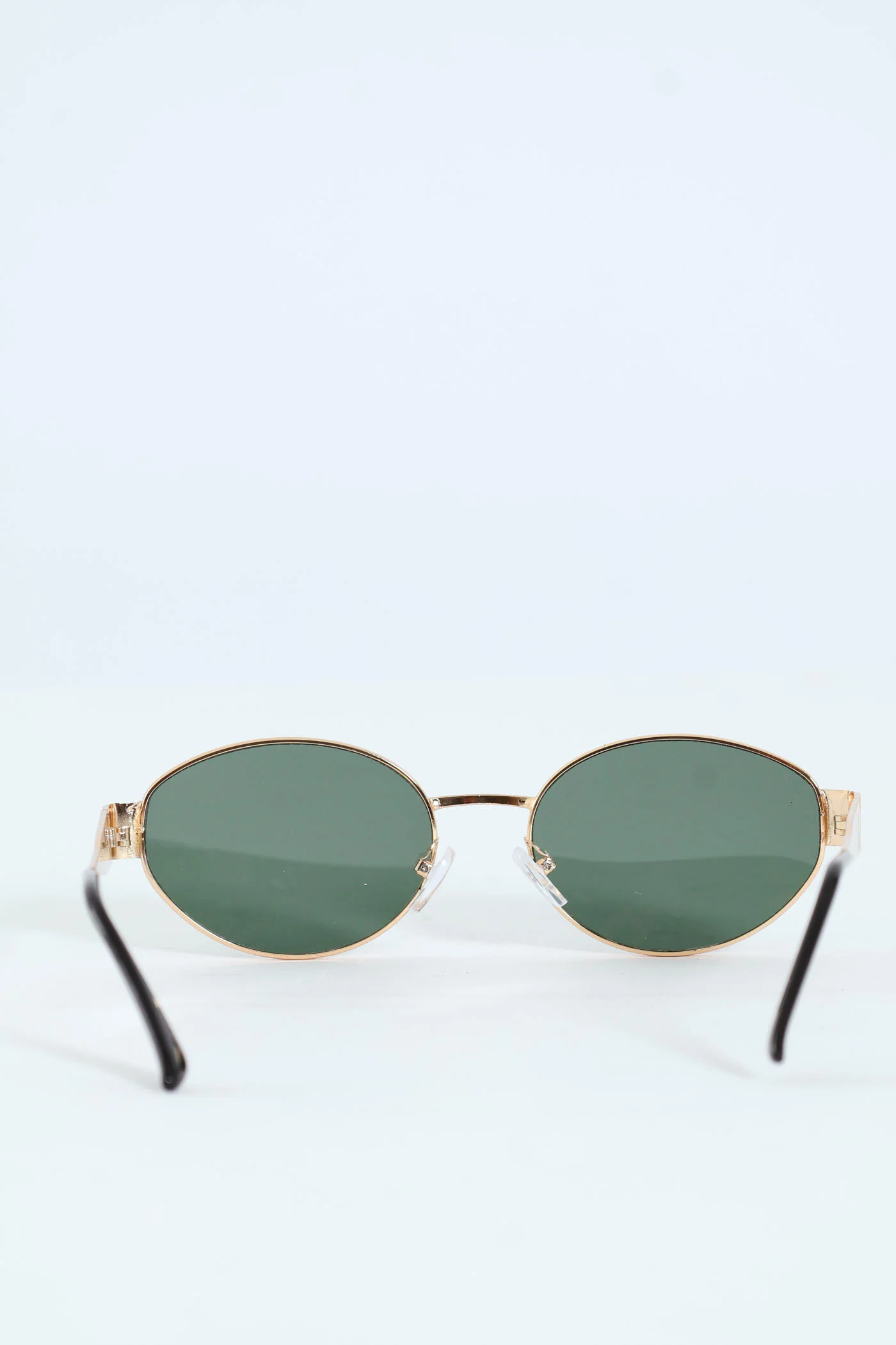 Designer Temple Metal Sunglasses - Brown - Image 3