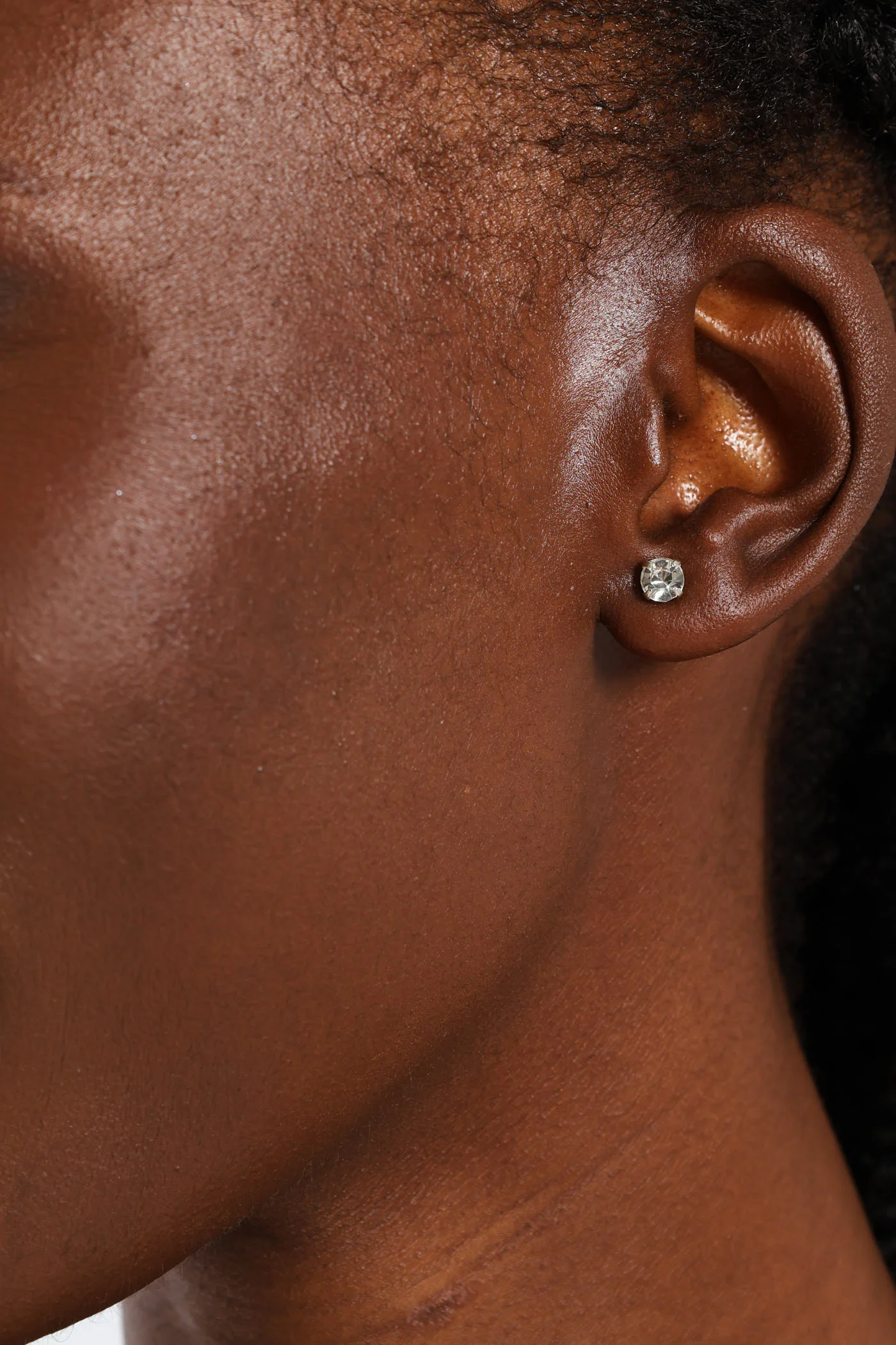 Diamante Bee Pendant & Diamante Stud Earrings - Silver - Image 3