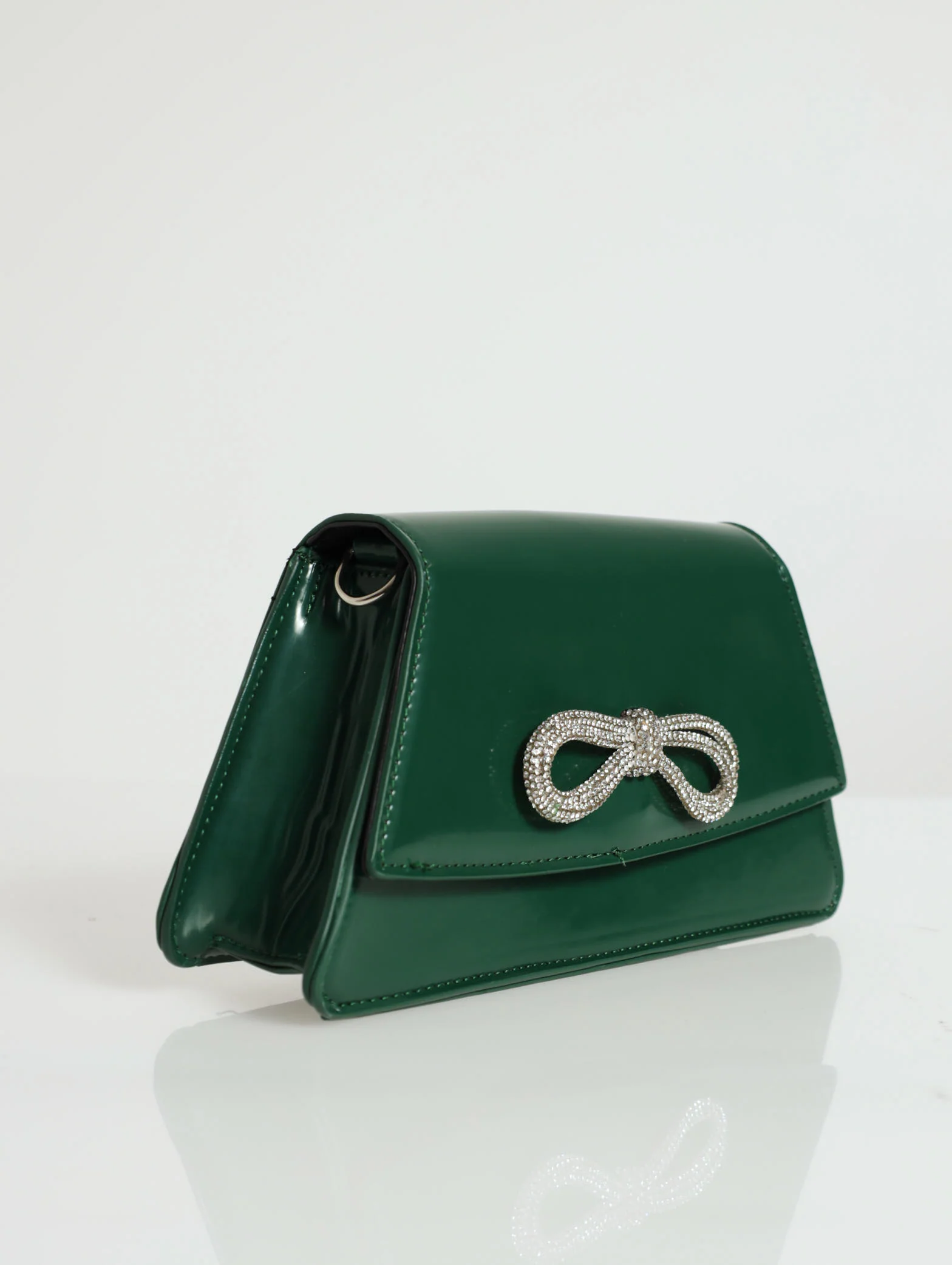 Diamante Big Bow Detailed Satchel - Image 3