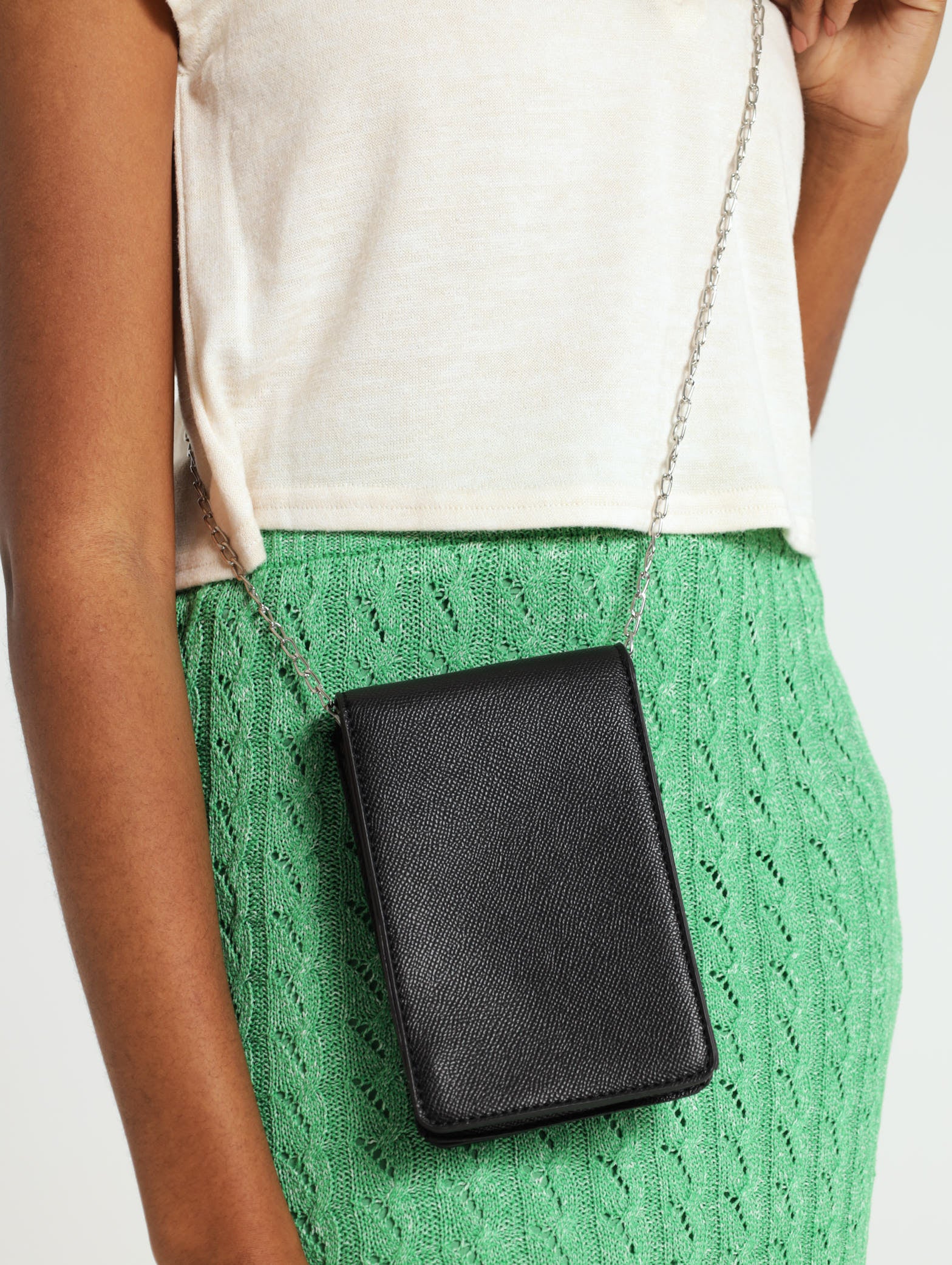 Diamante Bow Cellphone Satchel - Image 2