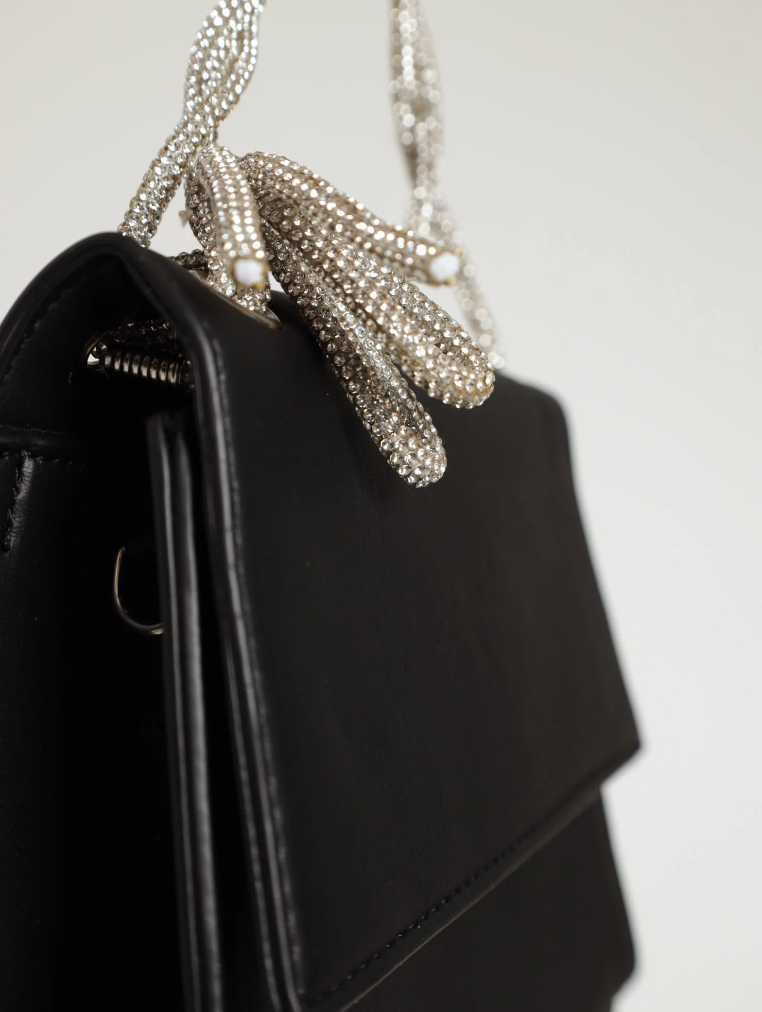 Diamante Bow Detail Satchel - Image 3
