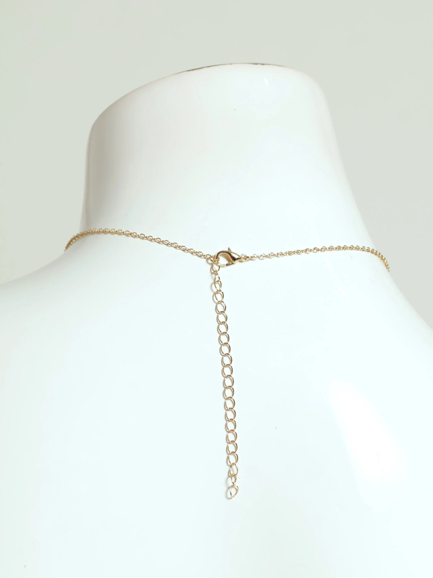 Diamante Butterfly Necklace & Matching Earrings - Gold - Image 4