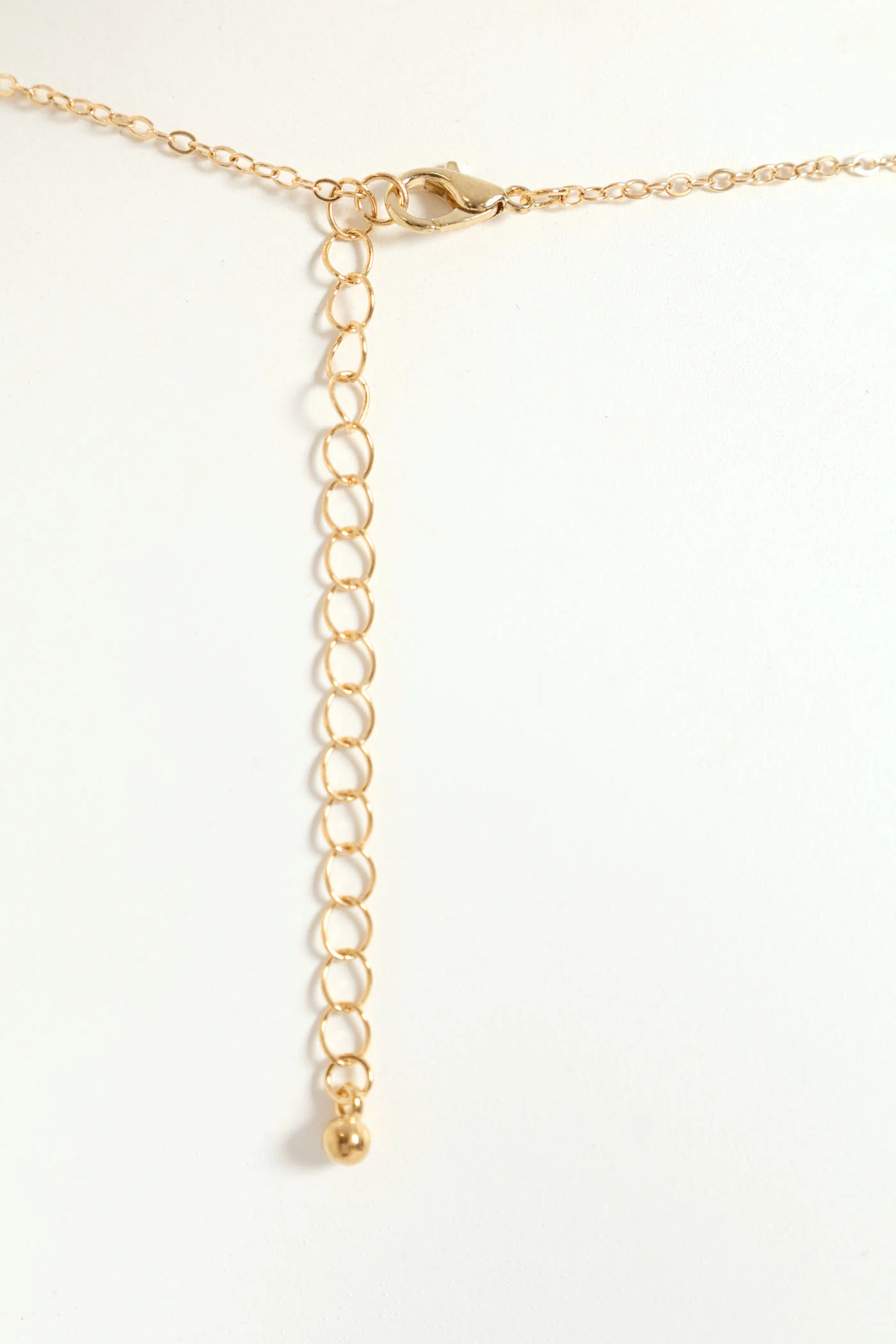 Diamante Butterfly Pendant Necklace - Gold - Image 3