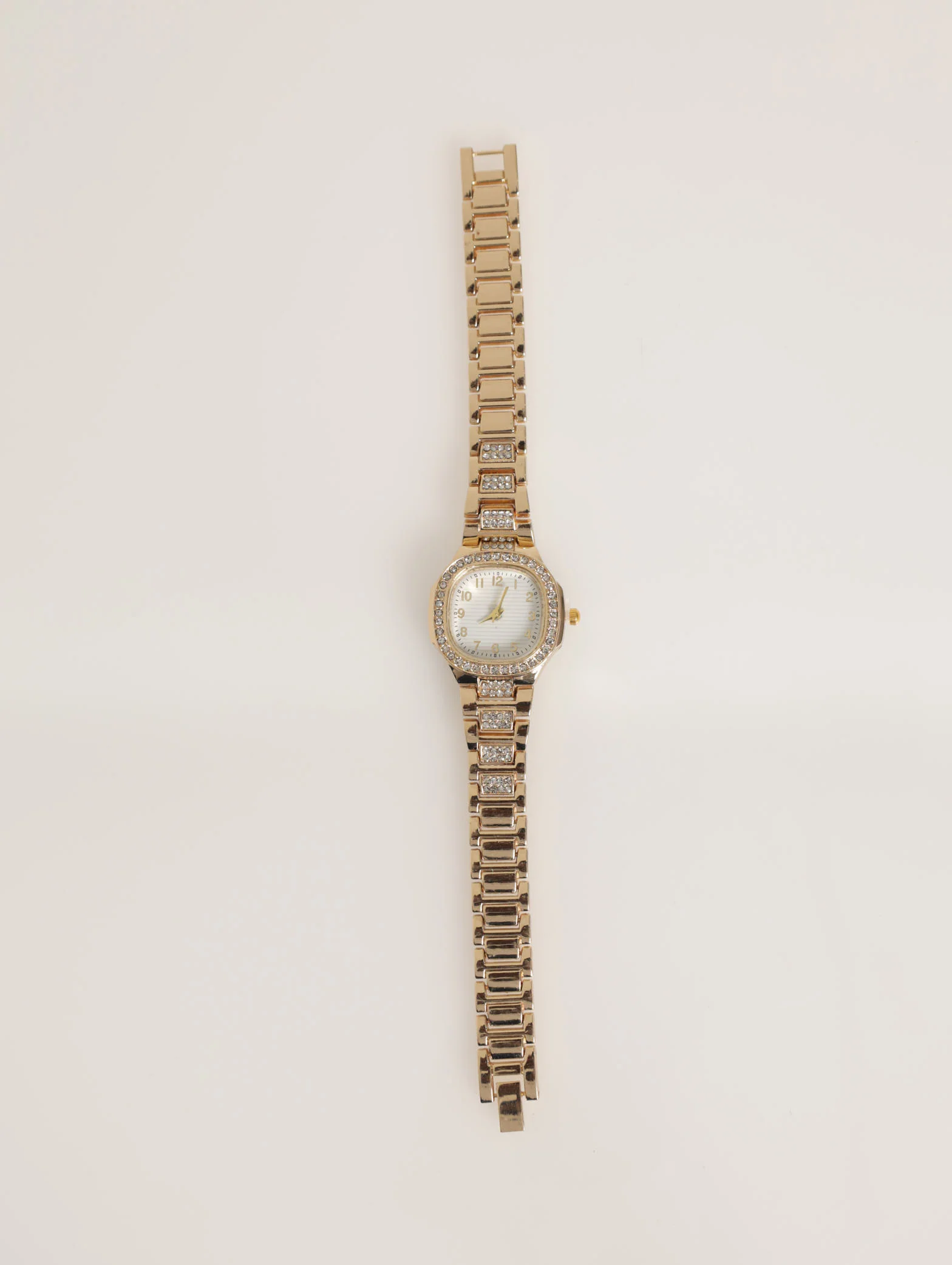 Diamante Dial Metal Strap Watch - Image 3