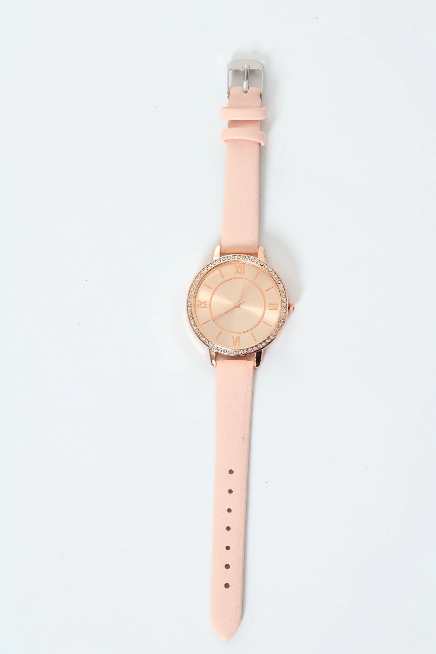 Diamante Dial Watch - Pink
