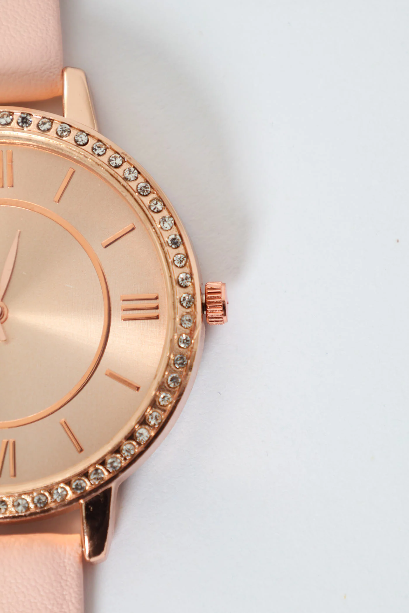 Diamante Dial Watch - Pink - Image 2