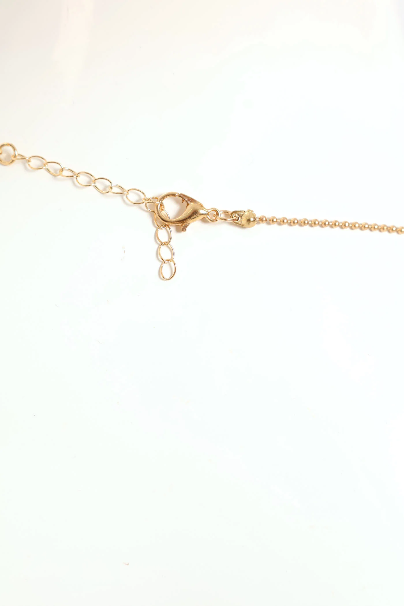 Diamante Disc Pendant Necklace & Matching Earrings - Gold - Image 5