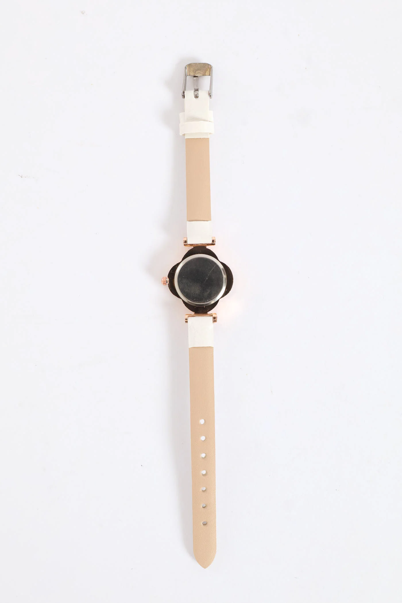 Diamante Flower Dial Watch - Gold - Image 3
