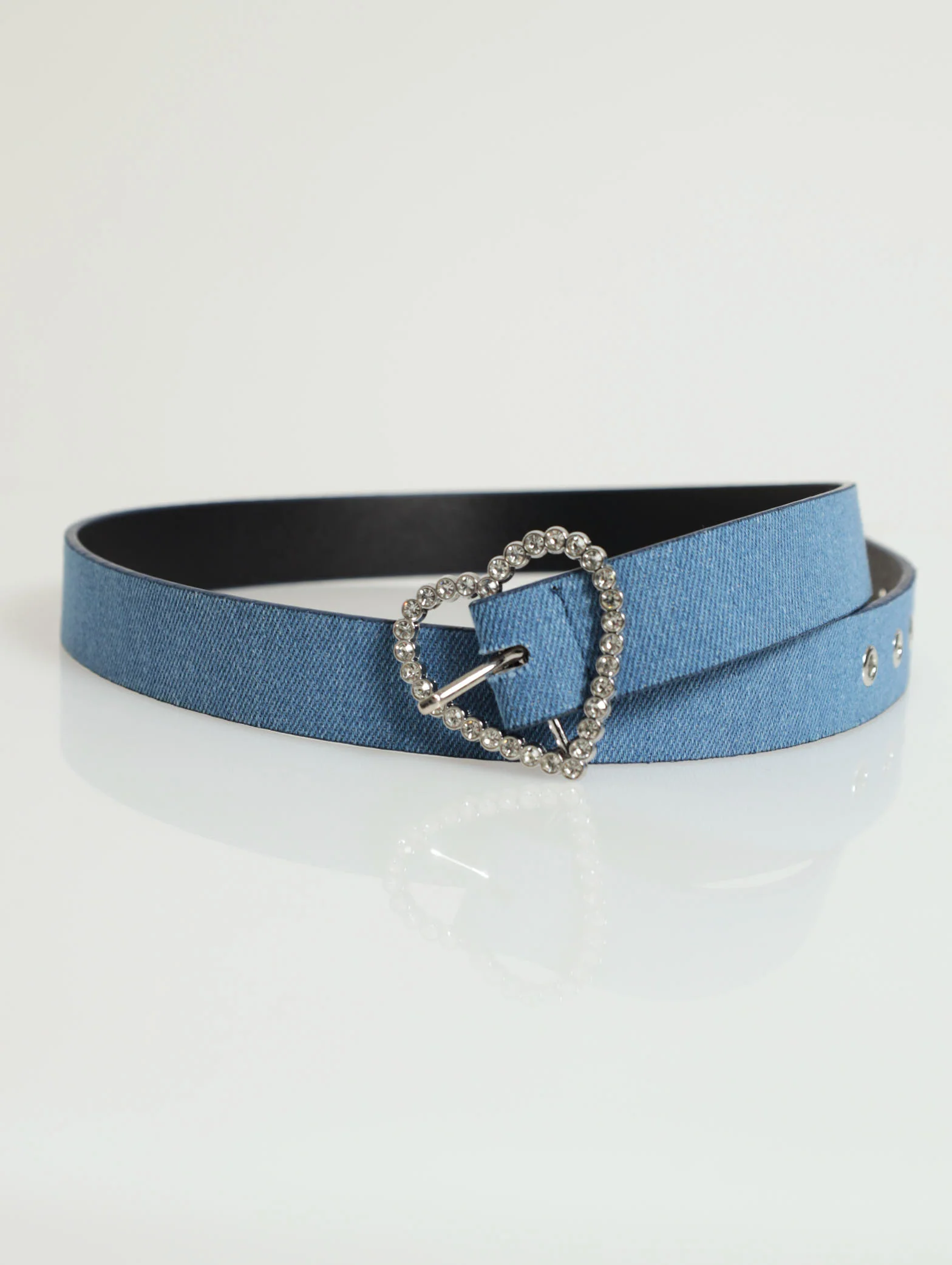 Diamante Heart Buckle Belt - Image 2