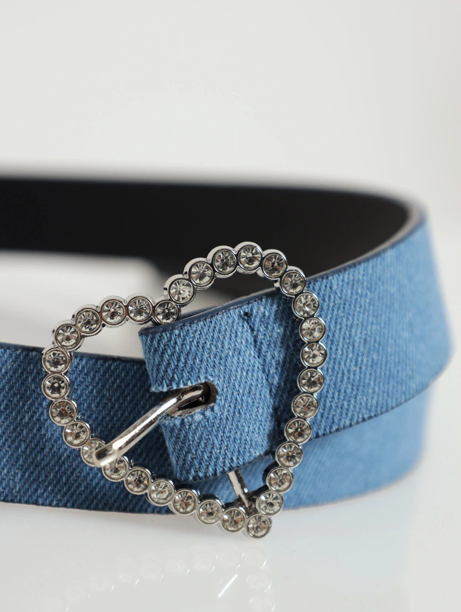 Diamante Heart Buckle Belt - Image 3